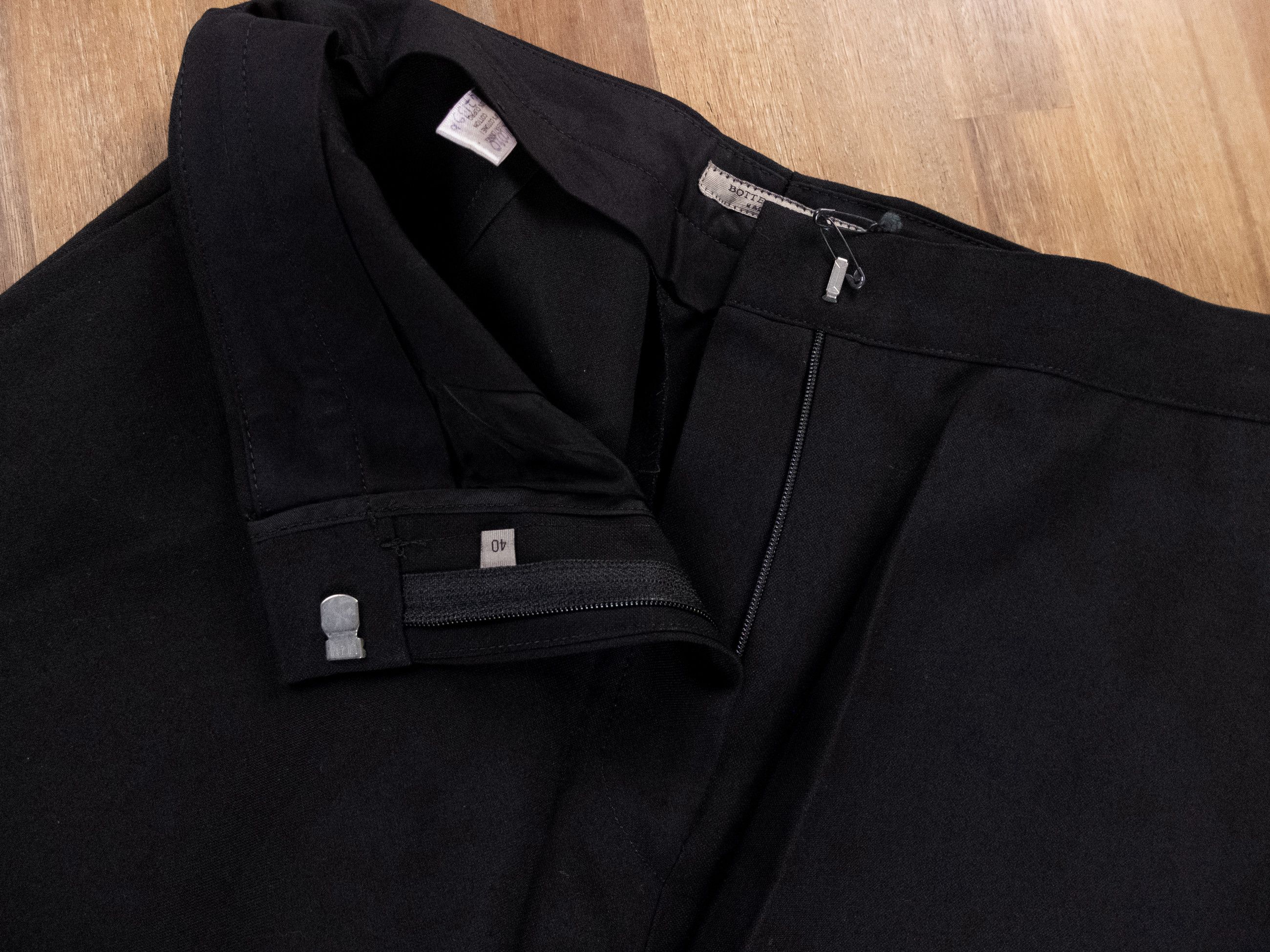 Bottega Veneta BOTTEGA VENETA vintage black wool blend pants trousers 40 q Size 27" / US 4 / IT 40 - 3 Thumbnail
