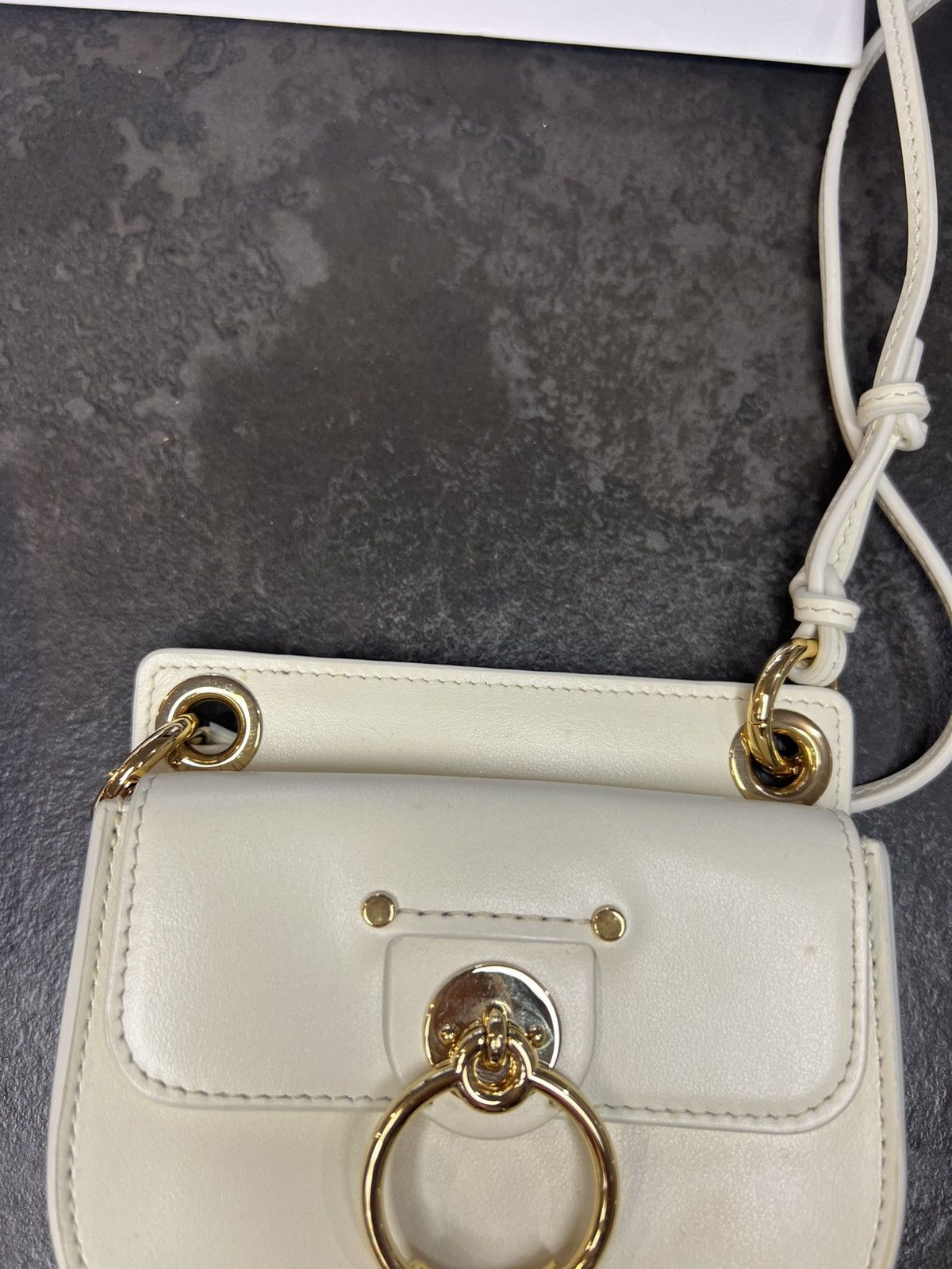 Chloe Chloé Mini Tess Bag White Leather – Brand New with Full Set Size ONE SIZE - 3 Thumbnail