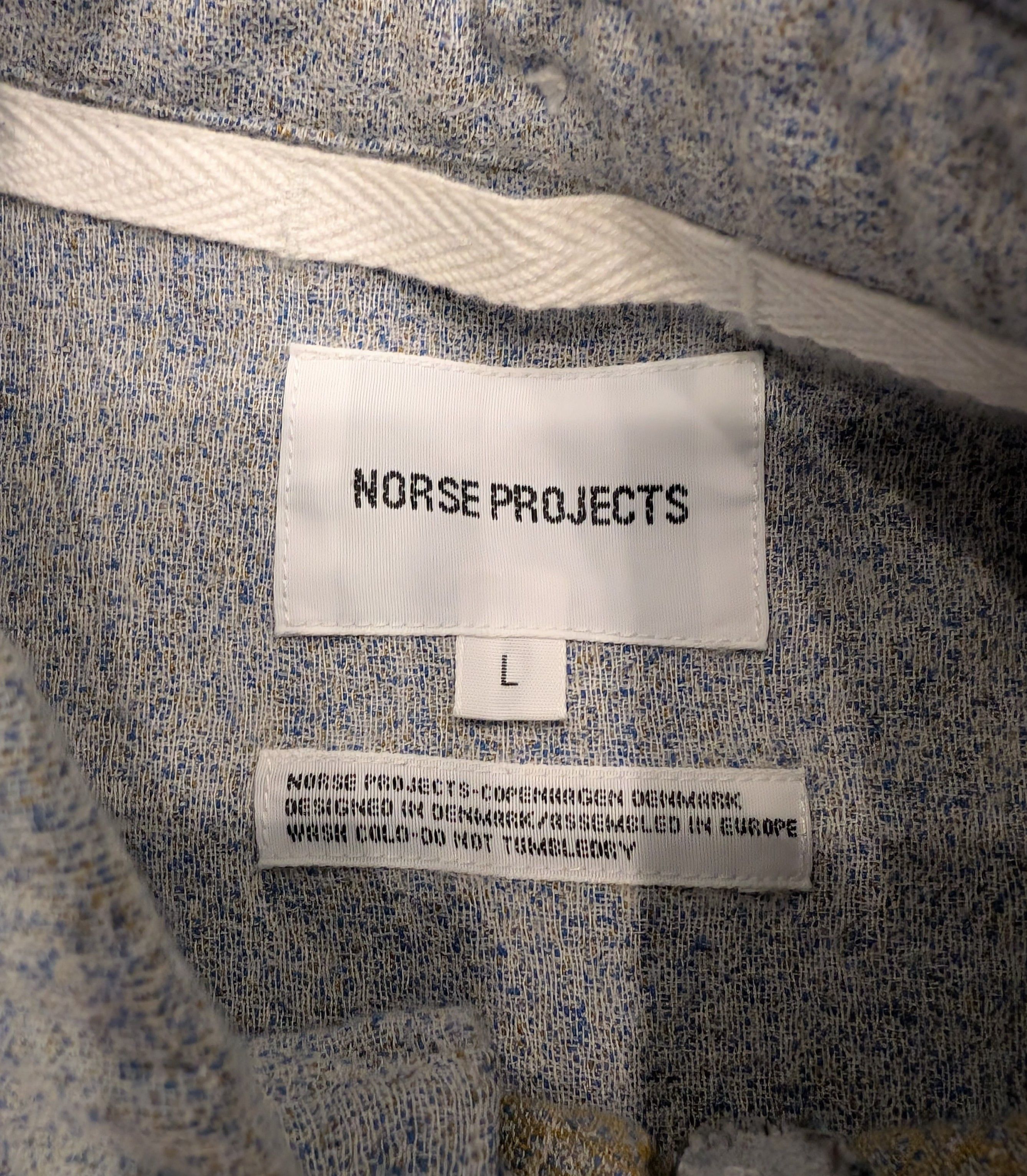 Norse Projects Norse Projects Andron Speckled Cotton Linen Shirt Size US L / EU 52-54 / 3 - 3 Thumbnail