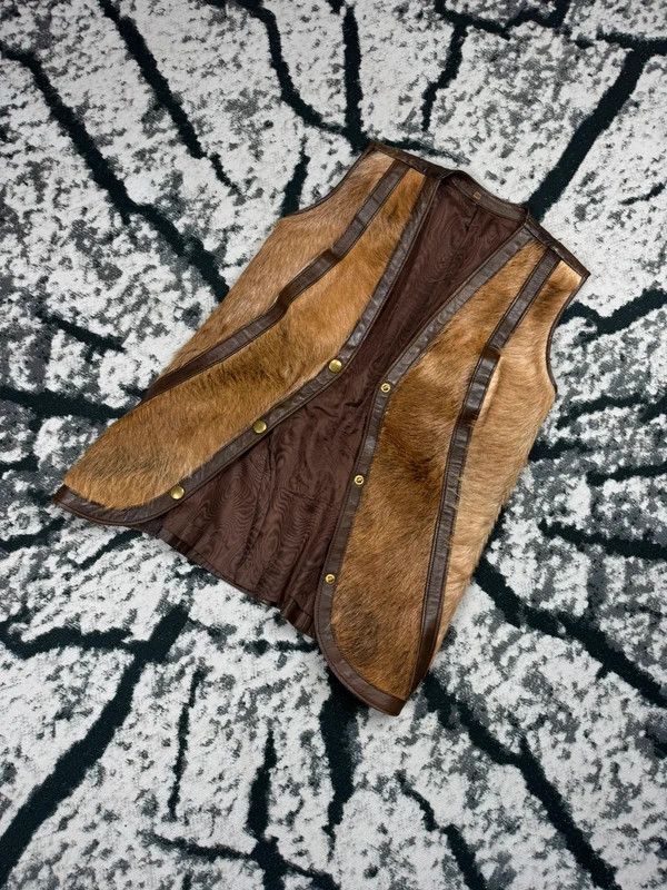 Other Vintage brown horse leather vest S Size S / US 4 / IT 40 - 2 Thumbnail