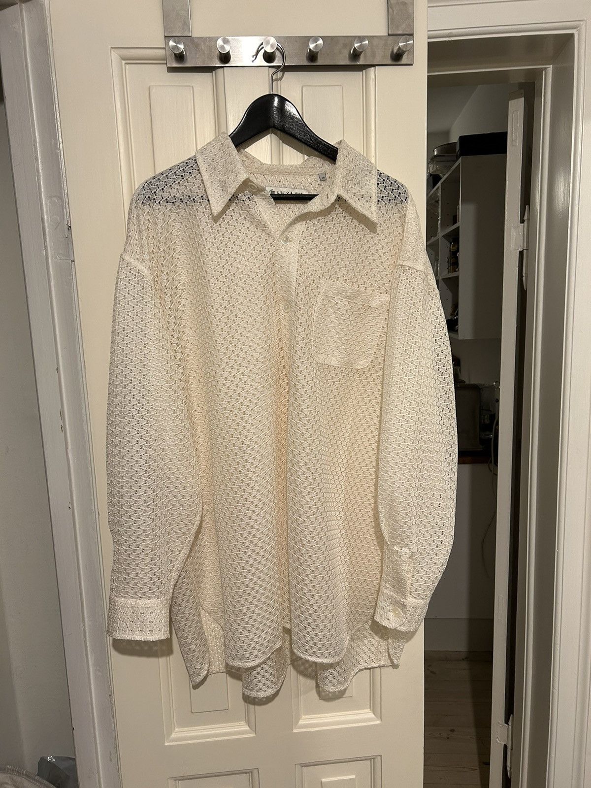 Our Legacy Gray Cotton Pattern Shirt