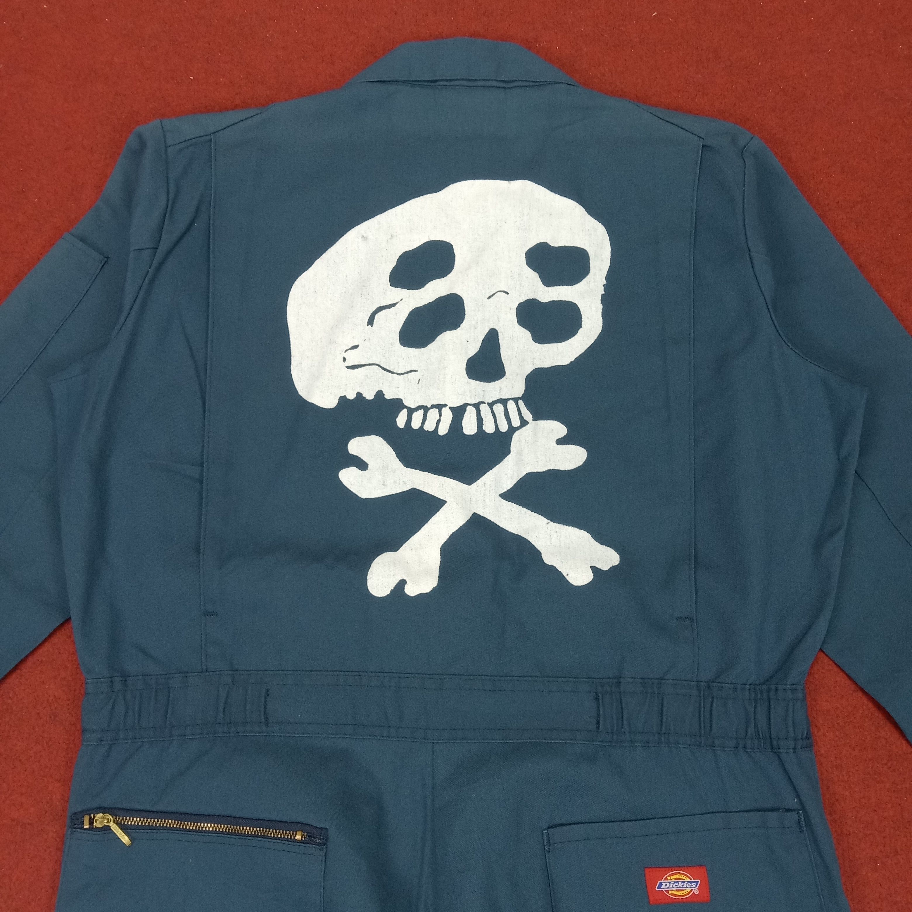 Dickies × Vintage Dickies X Custom Skulls Workwear Style Coverall Jacket Size US L / EU 52-54 / 3 - 2 Thumbnail