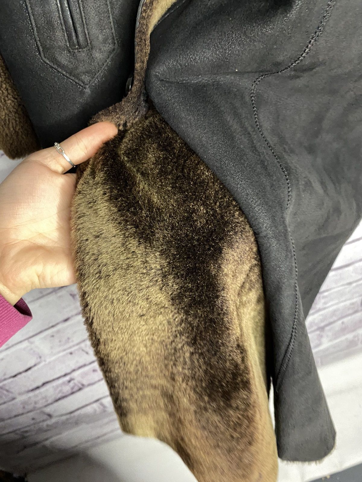 Other women's natural fur coat double-sided with belt vintage Size S / US 4 / IT 40 - 15 Thumbnail