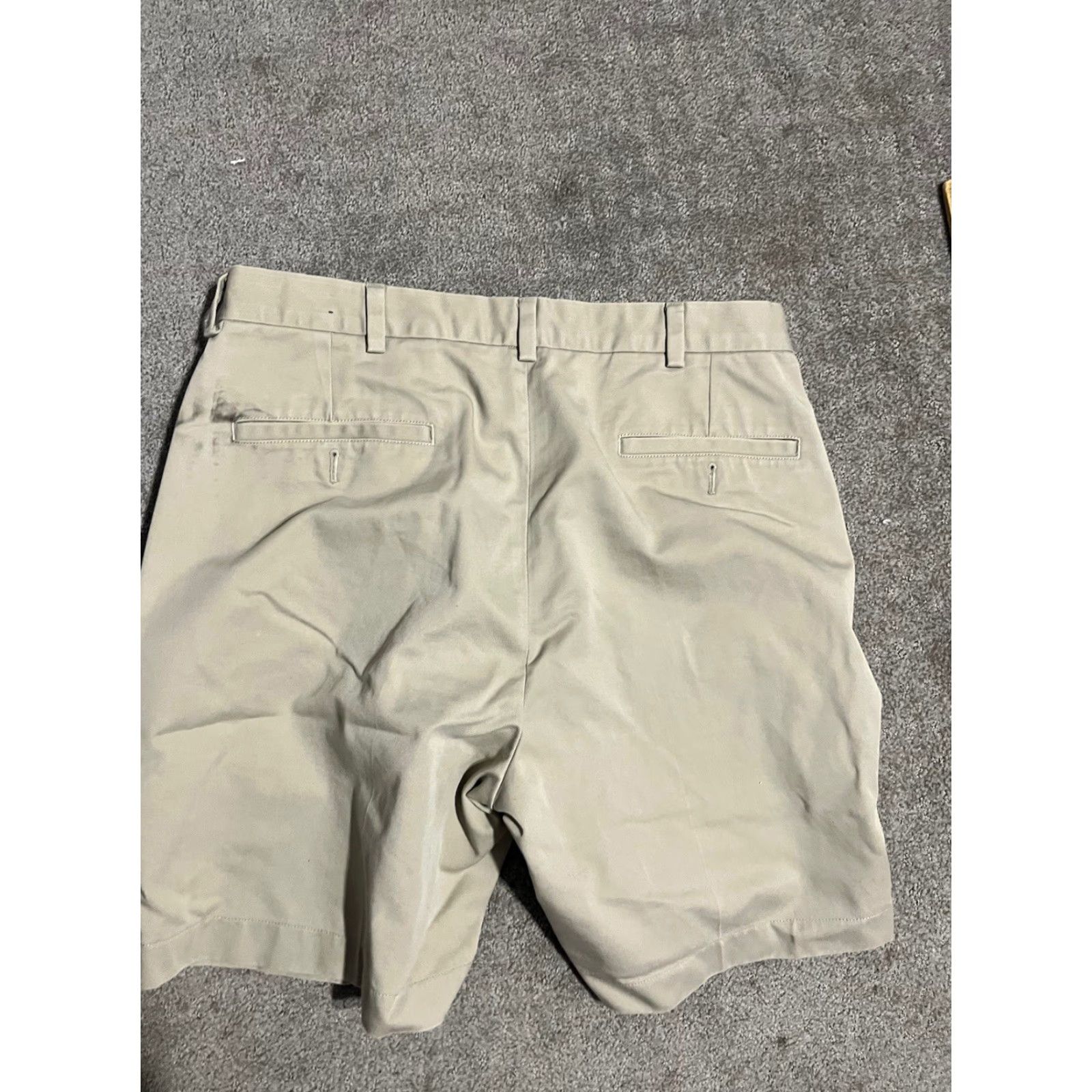 Brooks Brothers Brooks Brothers Men’s Khaki Tan Pleated Shorts 34W/8” Inseam 34 Waist 8” Narrow Regular Casual Chino Pockets Beige Cotton Woven Vintage: No Mens Size US 34 / EU 50 - 2 Thumbnail