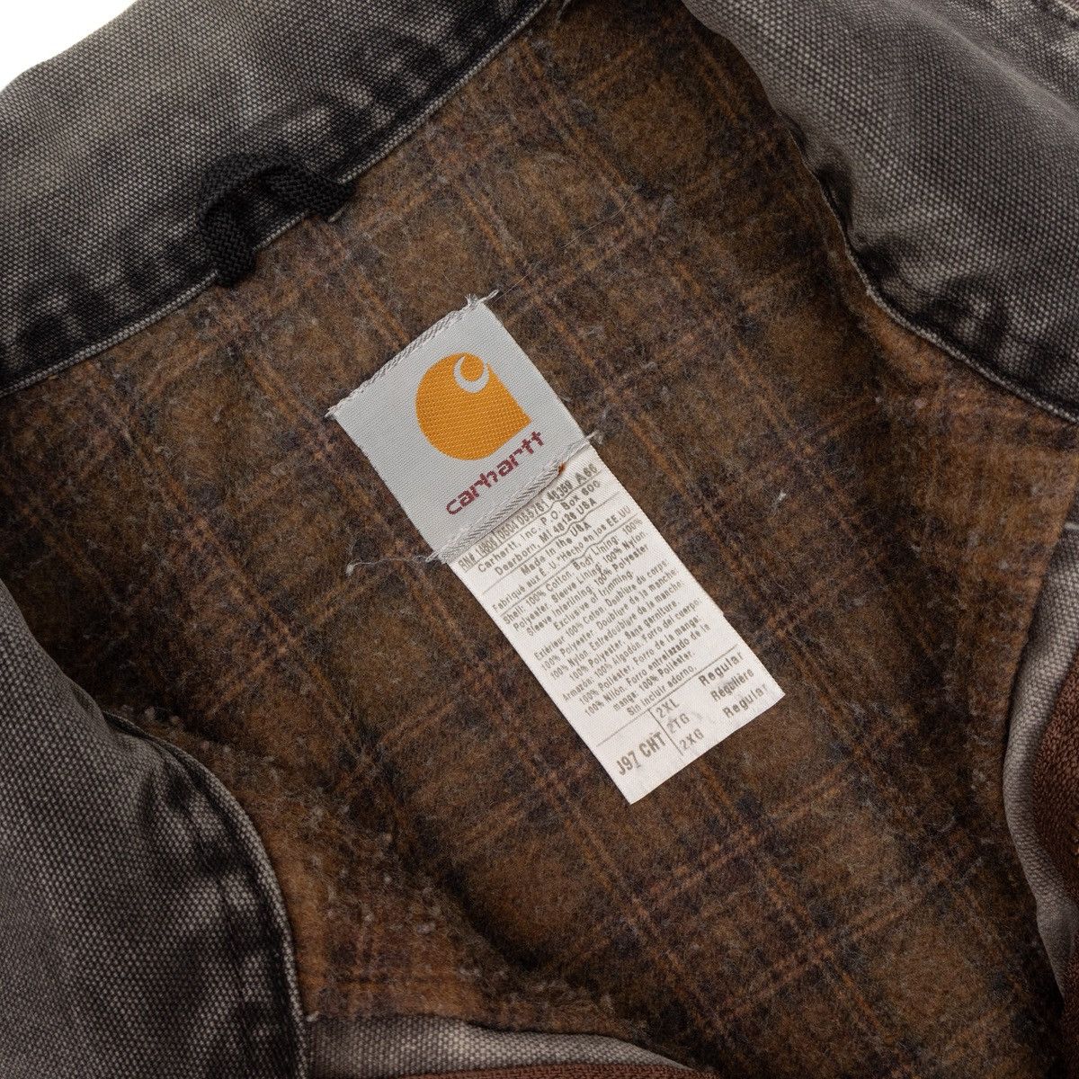 Carhartt VTG Carhartt Y2K J97 CHT Detroit Blanket Lined Jacket USA Size US XXL / EU 58 / 5 - 6 Thumbnail