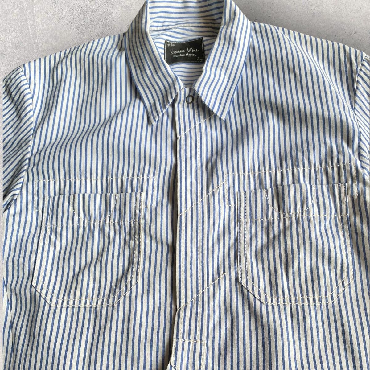 Number (N)ine Fall08 (My Own Private Portland) Dart Striped Shirt Look 8 Size US M / EU 48-50 / 2 - 2 Thumbnail