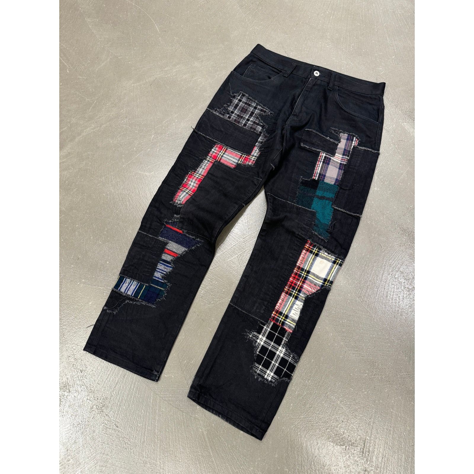 2014 Junya Watanabe Comme Des Garçons patchwork jeans