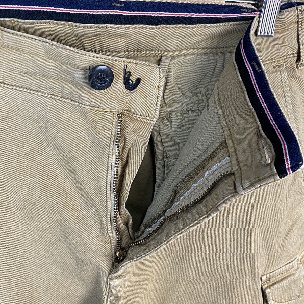 Japanese Brand DL Edwin Beige Cargo utility Multipocket Pants #C895 Size US 29 - 12 Thumbnail