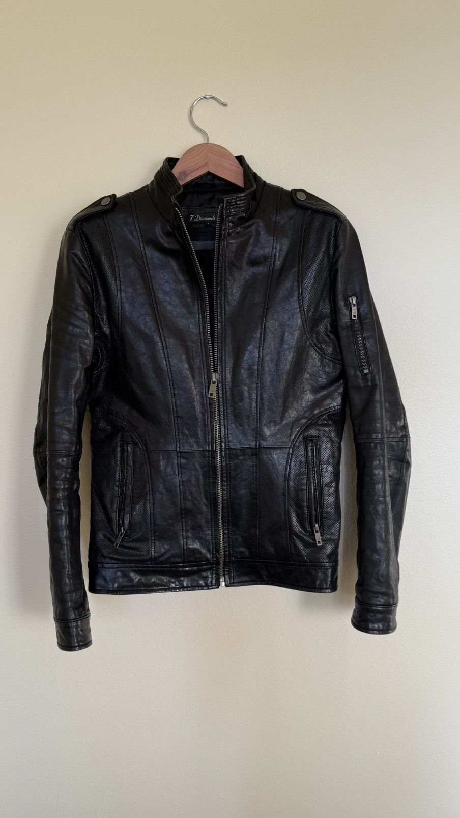 7Diamonds Cafe racer leather jacket - 7diamonds Size US S / EU 44-46 / 1 - 1 Thumbnail
