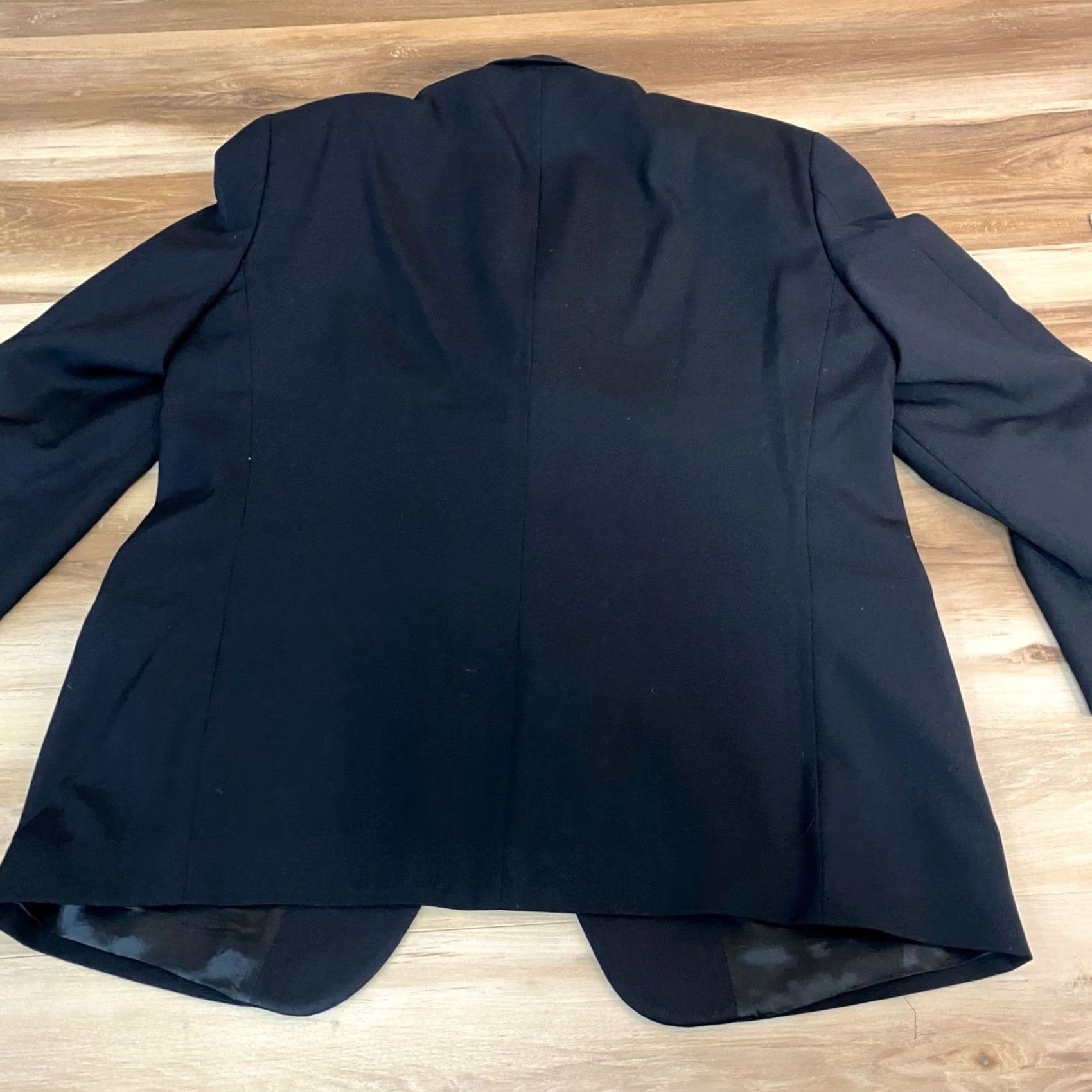 Pronto Uomo Pronto Uomo Mens Black Tuxedo Blazer 42S Wool Three-Button Formal Jacket Size 42R - 6 Thumbnail