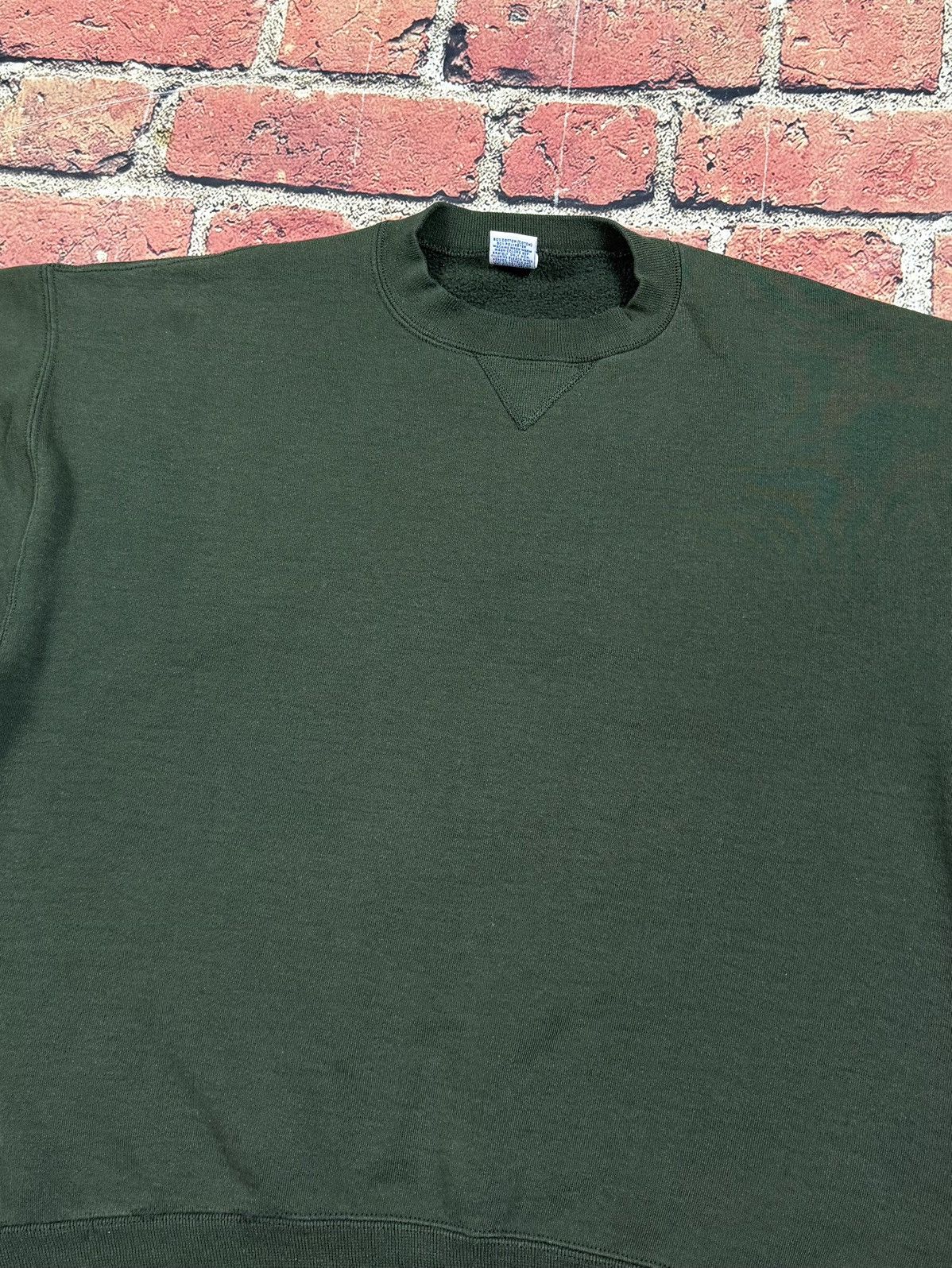 Russell Athletic Vintage Russell Athletic Forest Green Blank Sweatshirt Boxy Size US L / EU 52-54 / 3 - 5 Thumbnail