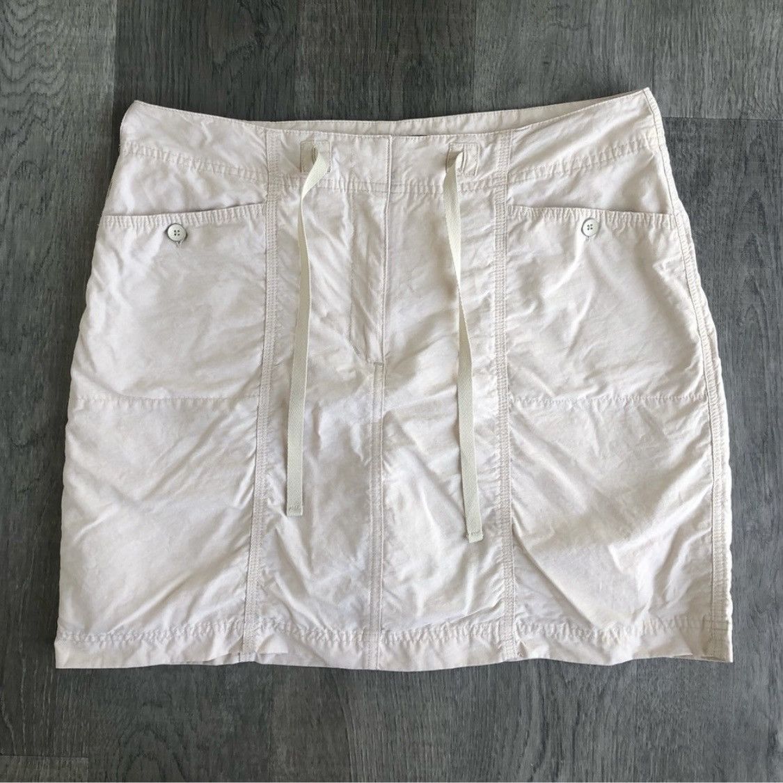 Denver Hayes Cream Cargo Skirt w shorts under layer Size 34" / US 12 / IT 48 - 2 Thumbnail