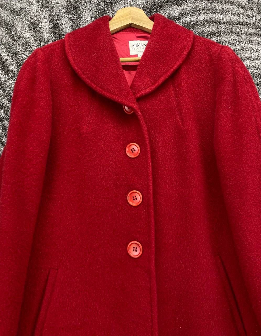 Armani Collezioni Vintage Armani Collezioni Italian Wool Coat Long Jacket Size M / US 6-8 / IT 42-44 - 6 Thumbnail