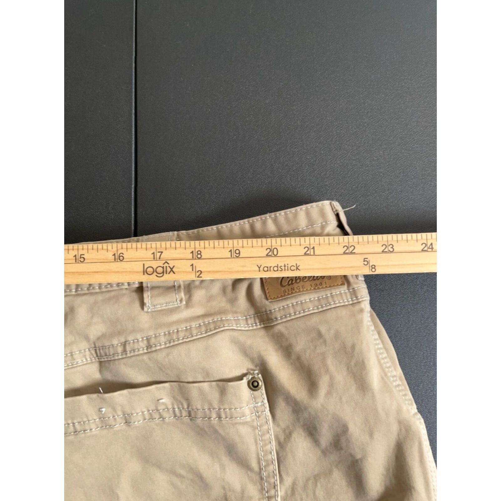 Vintage Cabela's Pants Mens 44 x 34 Cargo Straight Beige Heavy Cotton-Blend Stretch Zip Fly Nature Mens Size US 34 / EU 50 - 5 Thumbnail