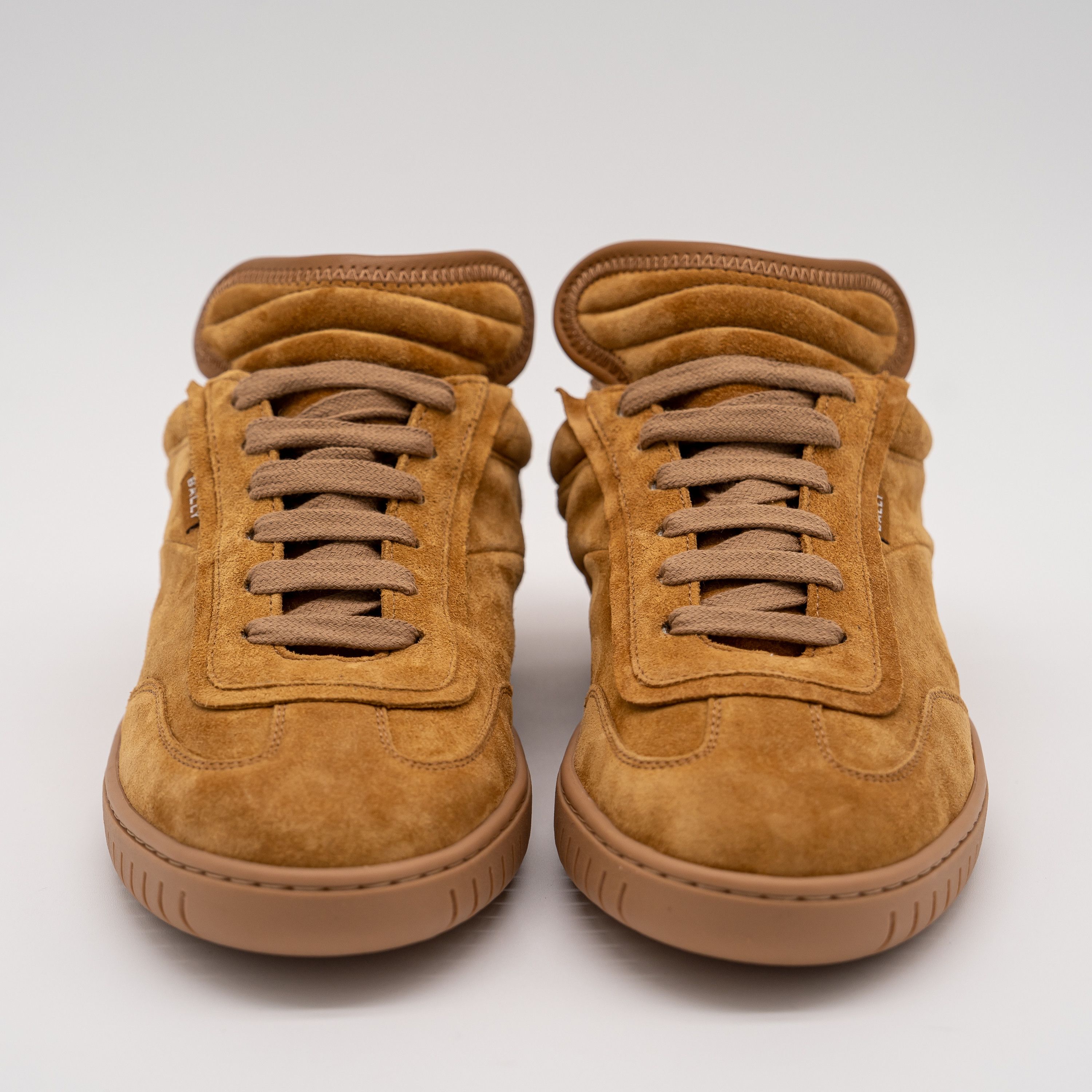 Bally 7.5 Bally Parrel Desert Brown Tan Suede Sneakers Size US 7.5 / EU 40-41 - 2 Thumbnail
