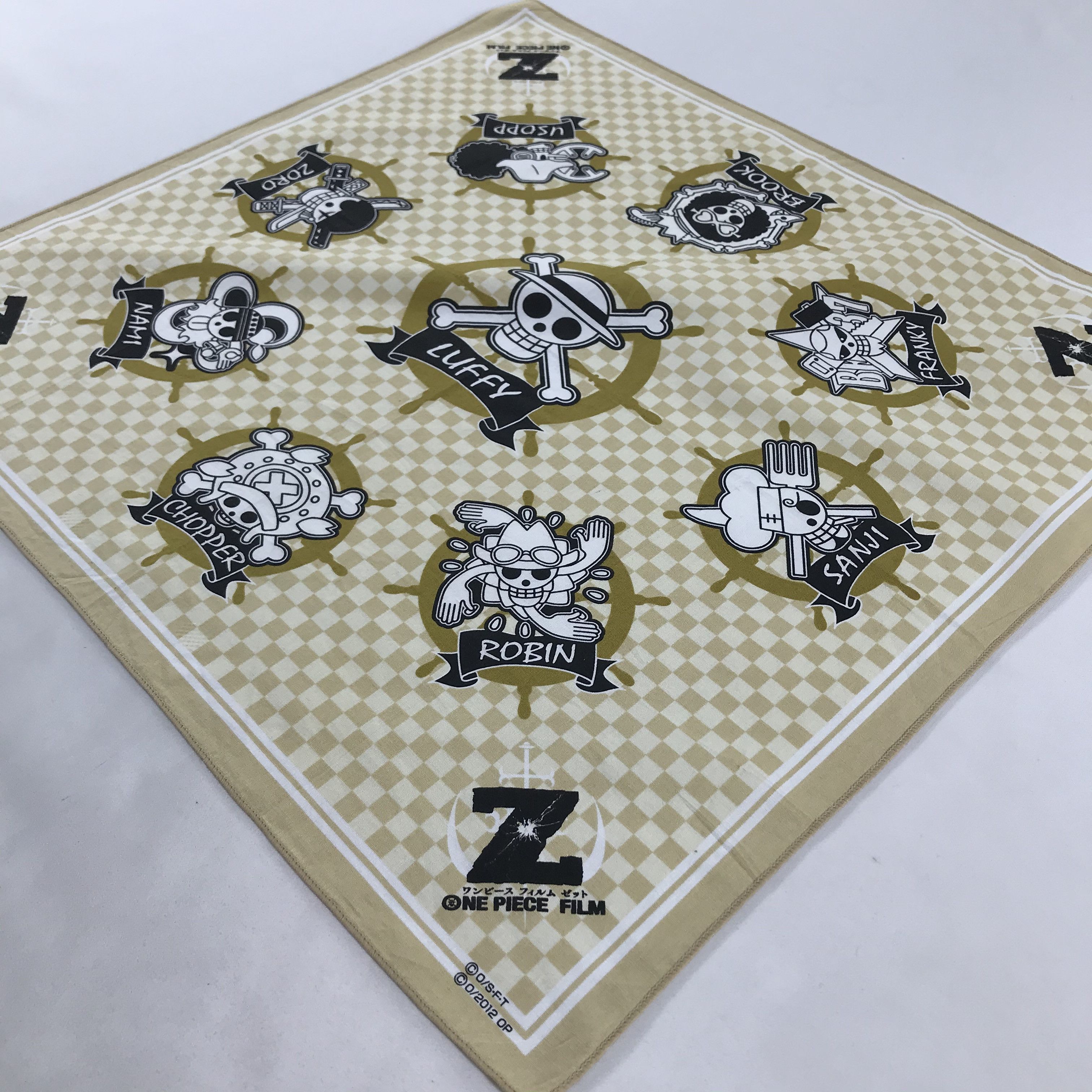 One Piece × Vintage One Piece Bandana / Handkerchief / Neckerchief - S1798 Size ONE SIZE - 2 Thumbnail