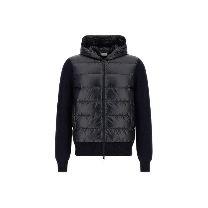 Moncler Moncler FW25 Padded Hooded Wool Down Cardigan Size US M / EU 48-50 / 2 - 1 Thumbnail