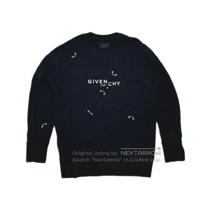Givenchy Givenchy SS21 Metal Hole Distressed Crewneck Sweatshirt. Size US L / EU 52-54 / 3 - 2 Thumbnail