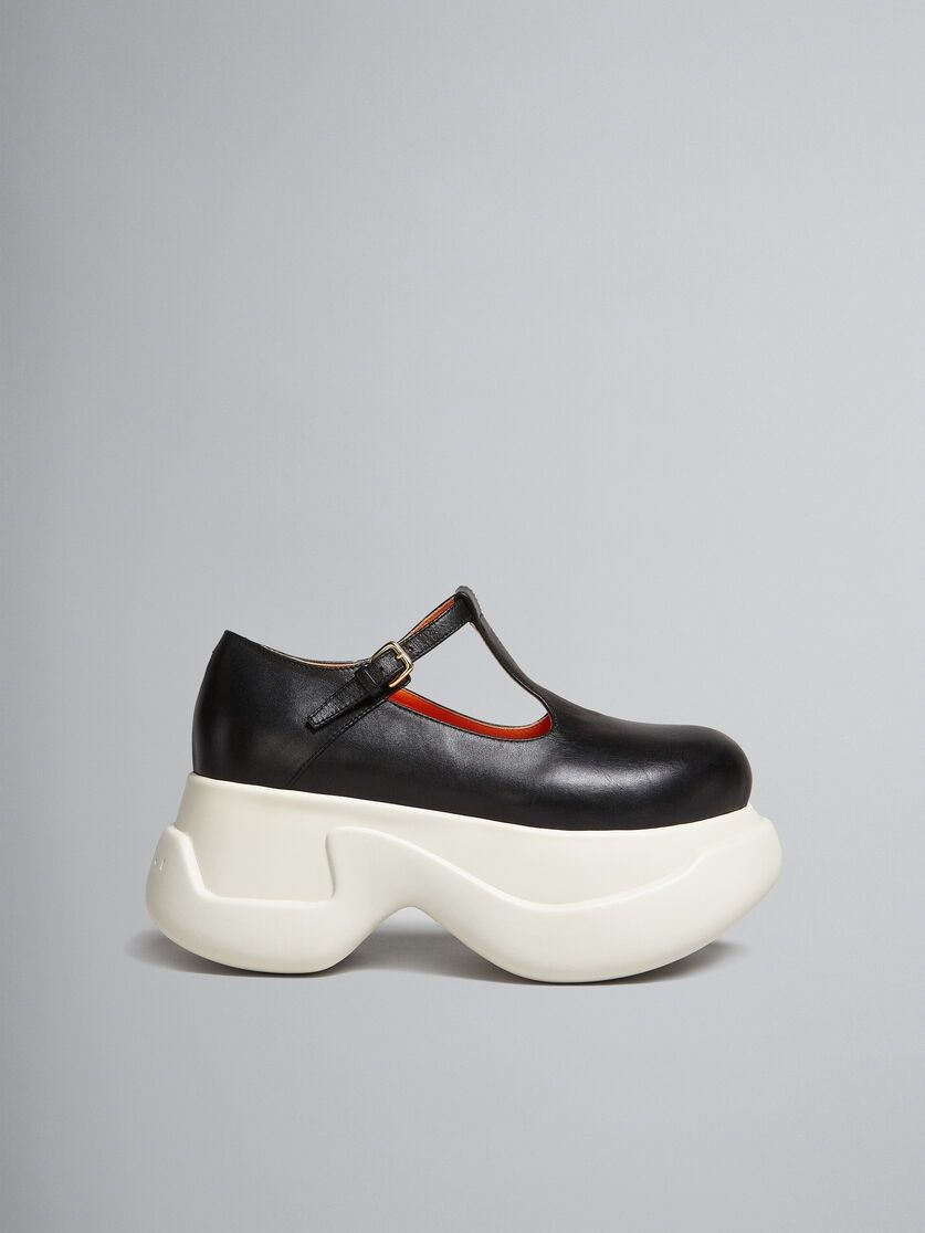 Marni o1y1025 Leather Loafers in Black Size US 8 / IT 38 - 1 Thumbnail