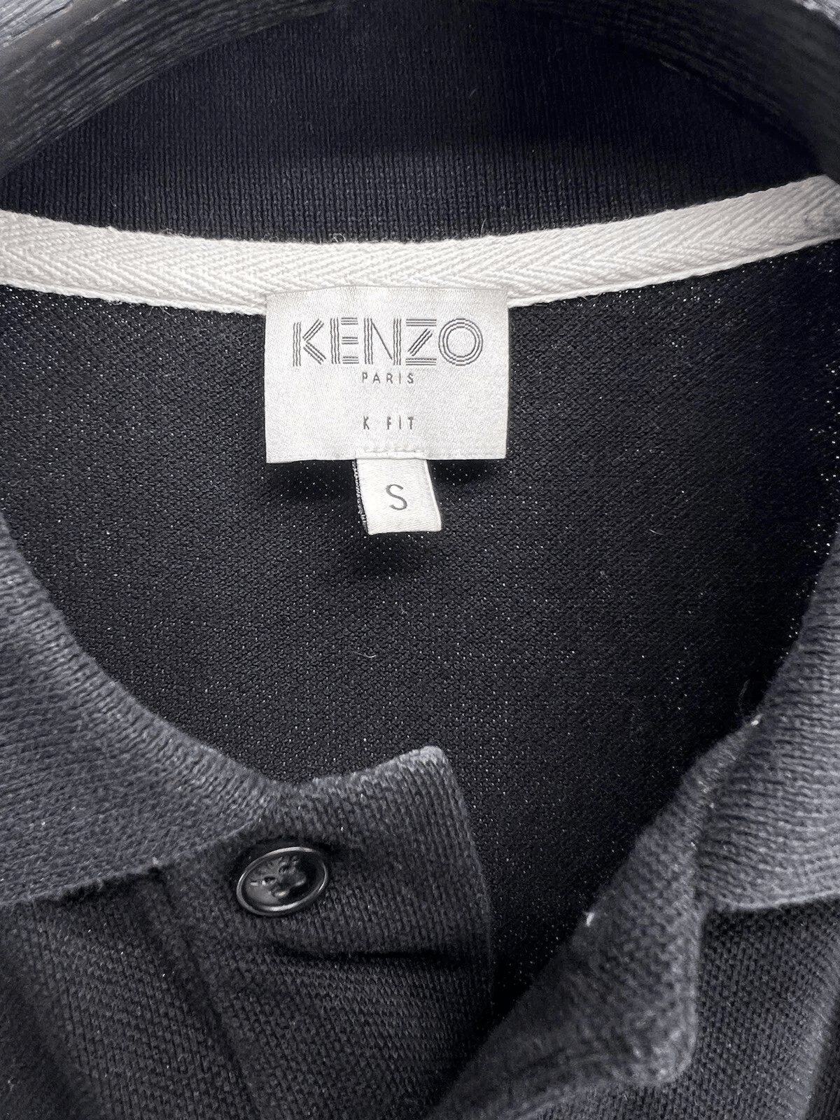 Kenzo Kenzo Tiger K-Fit Black Polo Top Shirt Medium M Collared Size US M / EU 48-50 / 2 - 2 Thumbnail