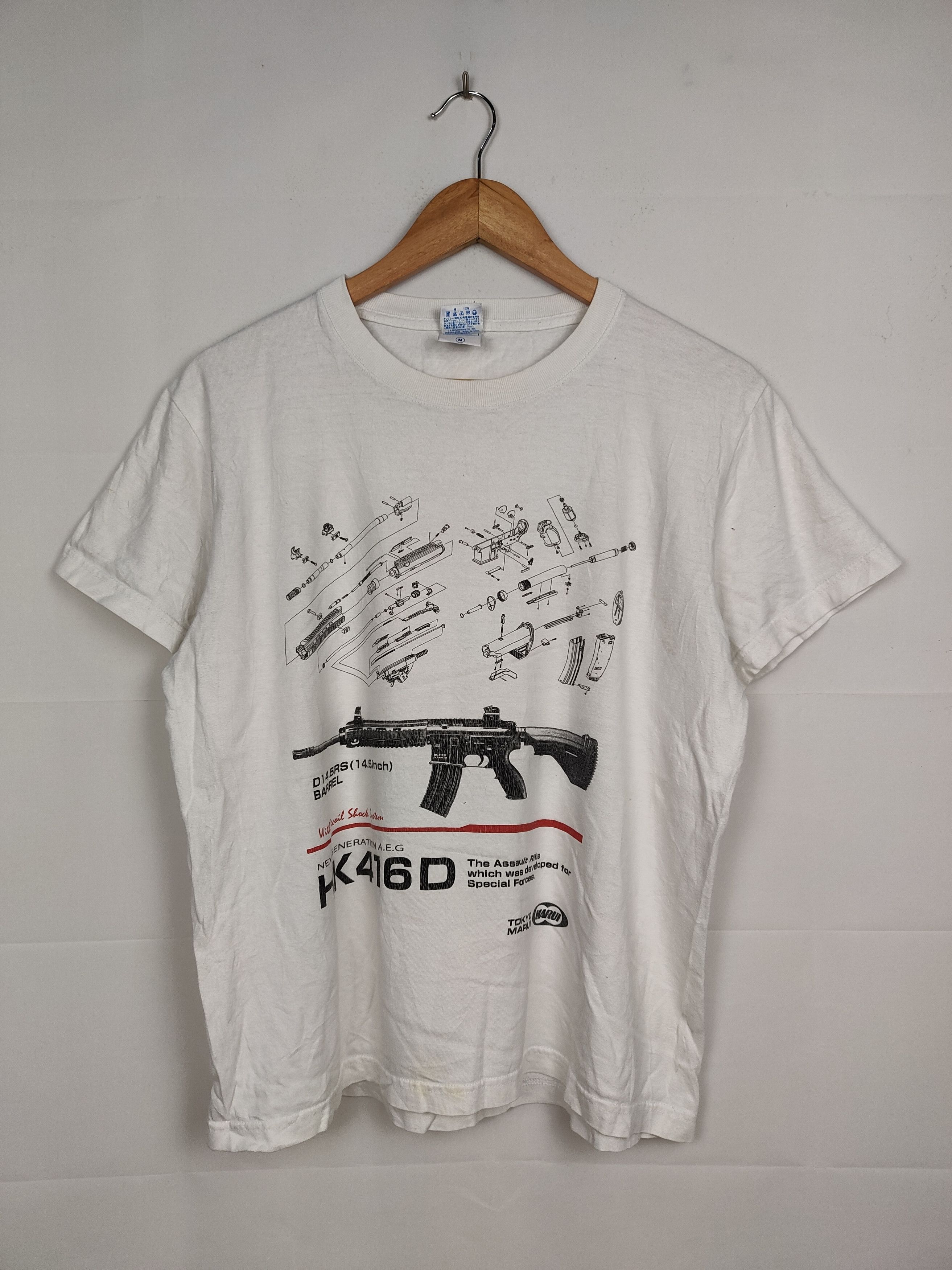 Japanese Brand HK416D gun Anatomi Shirt Size US M / EU 48-50 / 2 - 1 Thumbnail