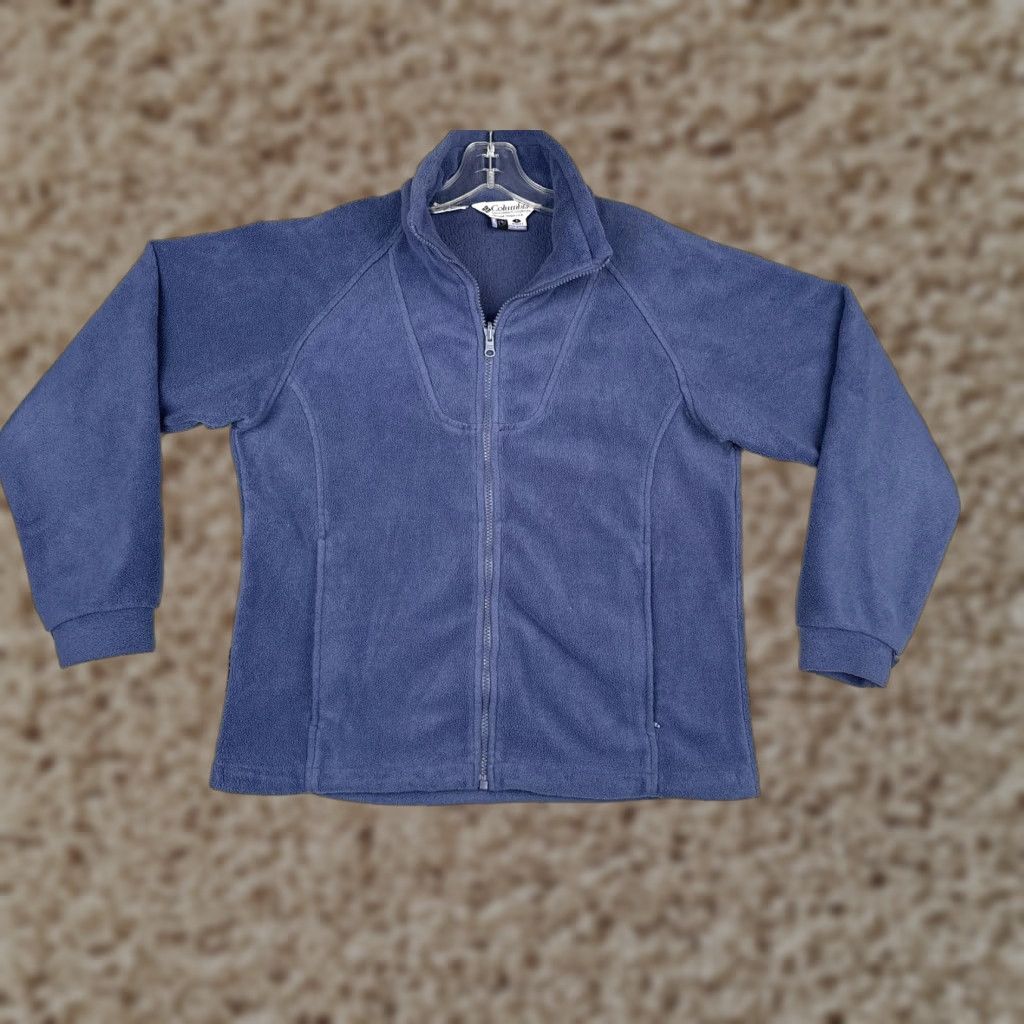 Vintage VINTAGE Columbia Jacket Womens Small Blue Interchange Full Zip Pockets Polyester Fleece Mid-Length Zip Size S / US 4 / IT 40 - 1 Thumbnail