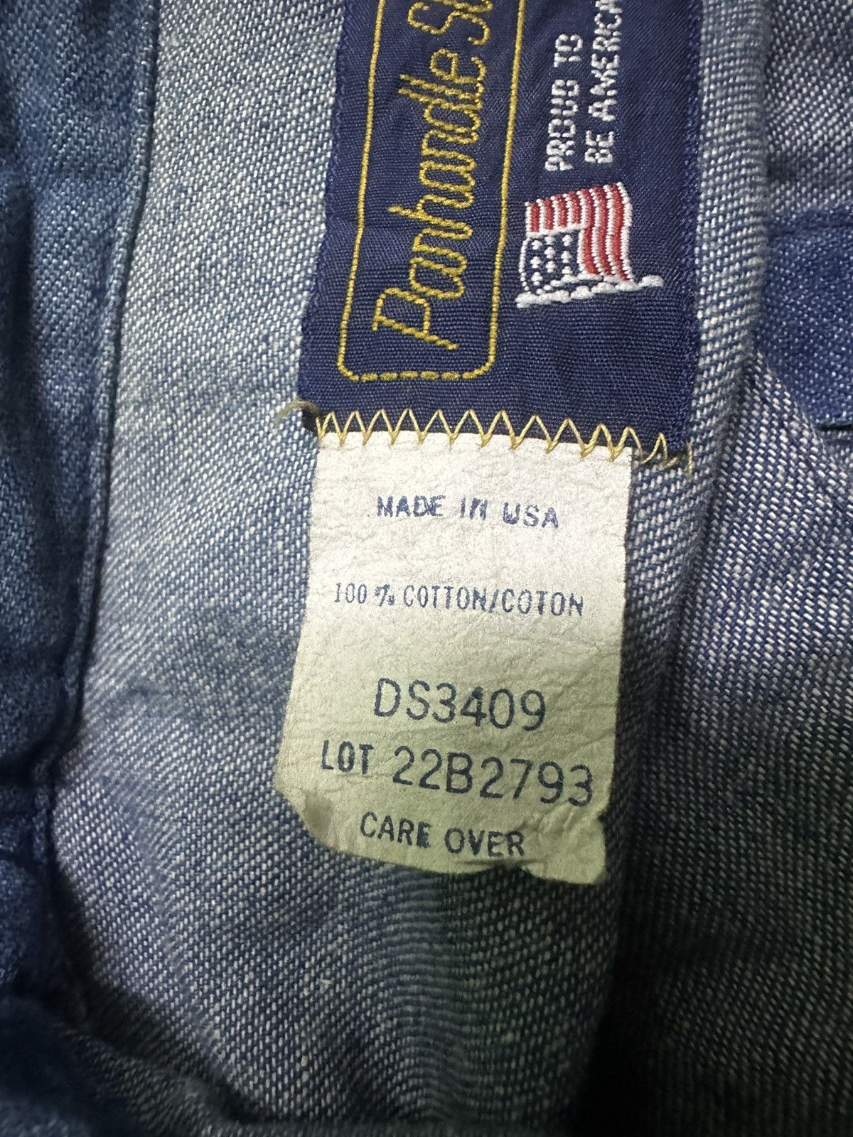 Vintage Vintage 80s Panhandle slim blue denim shirts Size US S / EU 44-46 / 1 - 6 Thumbnail