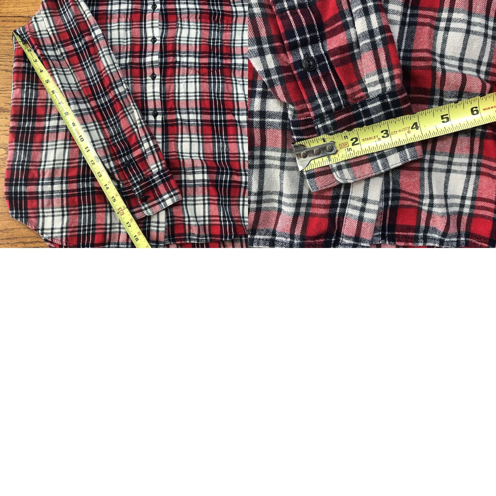 Madewell Madewell Womens Medium Oversized Boyfriend Plaid Flannel Shirt Red F6364 Size M / US 6-8 / IT 42-44 - 8 Thumbnail