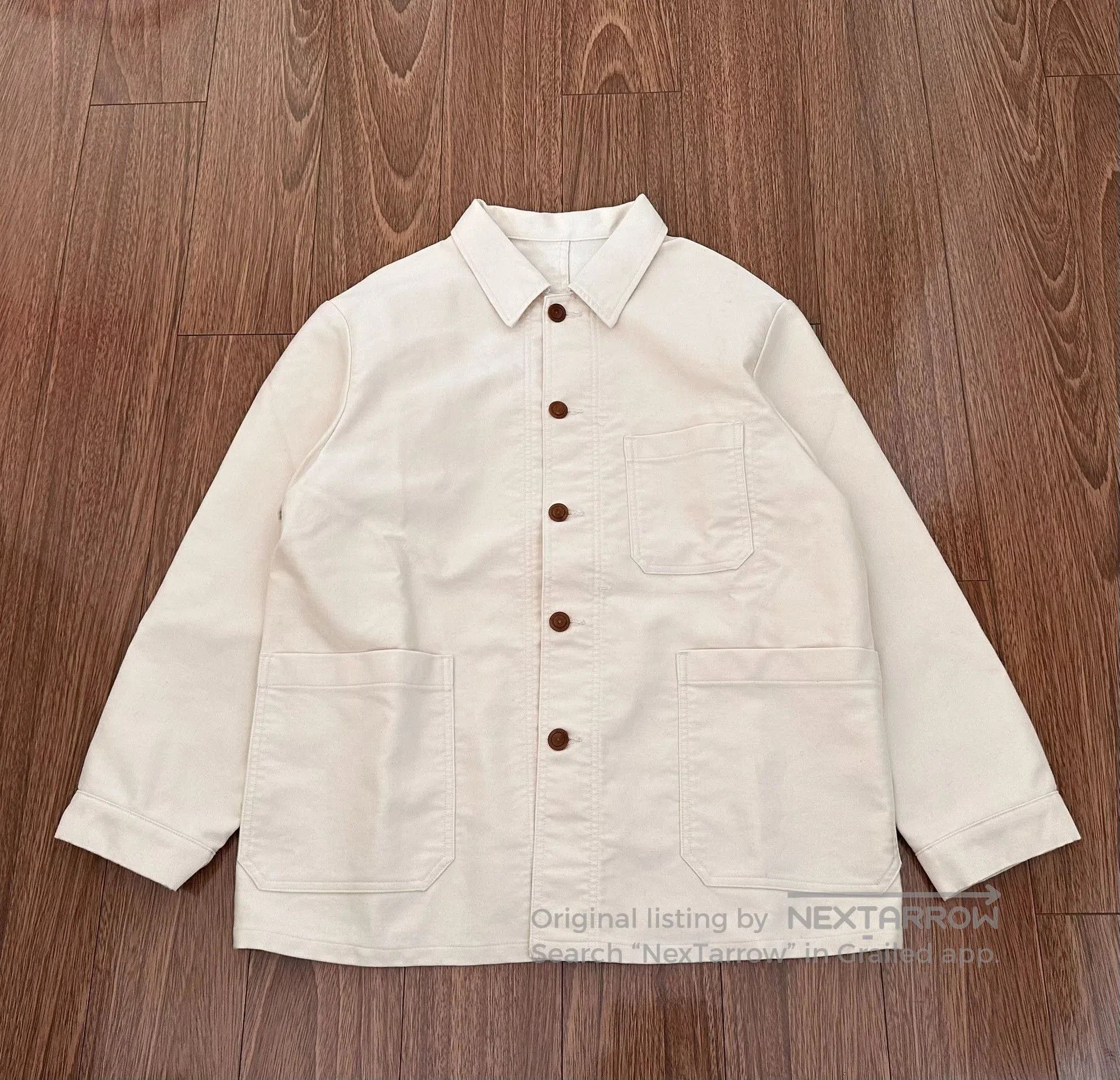 Nanamica nanamica dock jacket in beige moleskin. Size US S / EU 44-46 / 1 - 1 Thumbnail