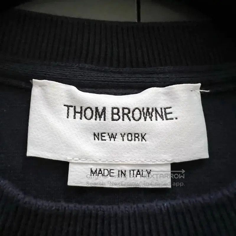 Thom Browne Thom Browne Short Sleeve Navy T-Shirt . Size XXS / US 00 / IT 34 - 2 Thumbnail