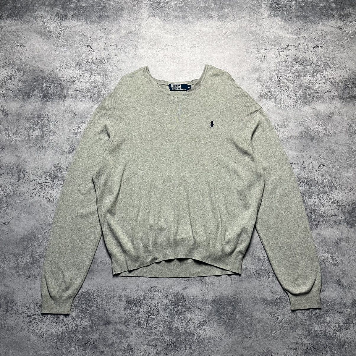 Polo Ralph Lauren Vintage Polo Ralph Lauren Gray Sweater Streetwear Y2K Size US XL / EU 56 / 4 - 1 Thumbnail