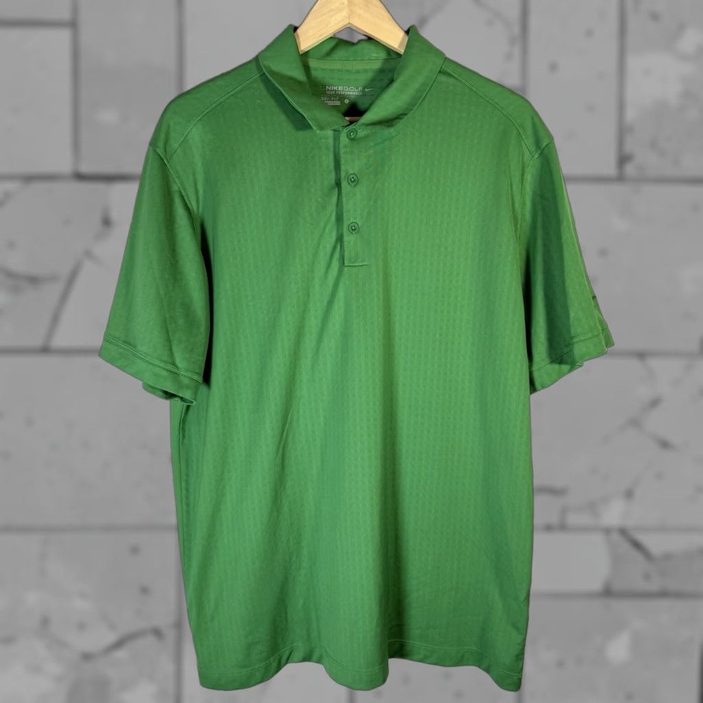 Nike Nike Golf Dri-Fit Polo Shirt Mens L Athletic Shirt Green Size US L / EU 52-54 / 3 - 1 Thumbnail