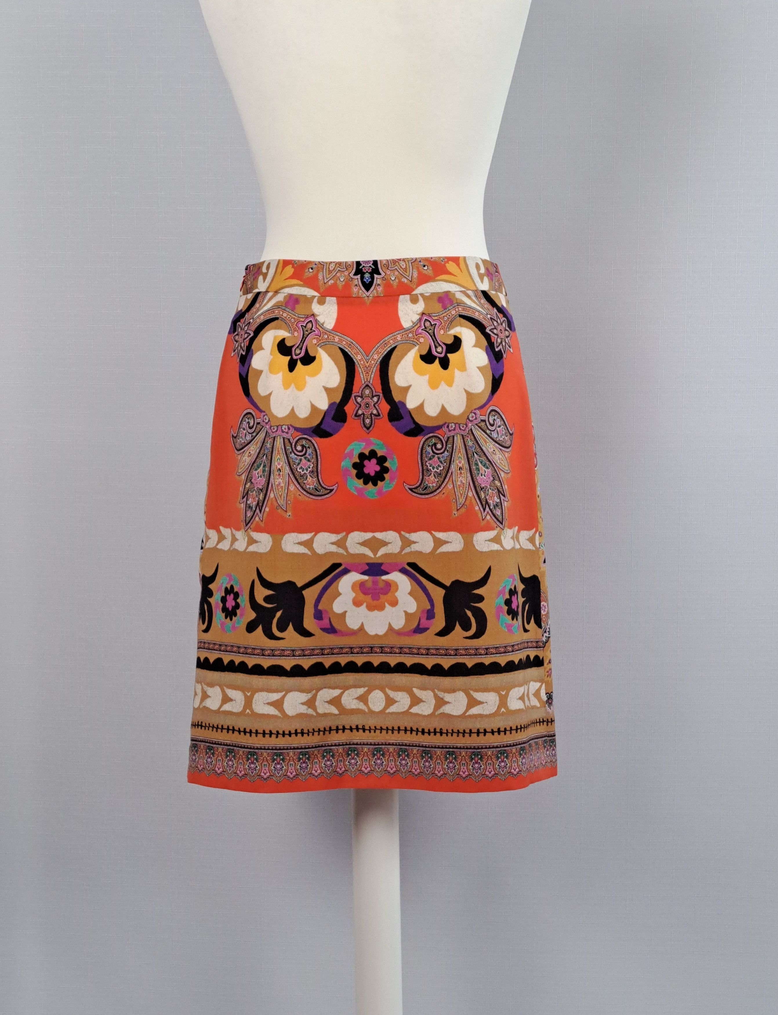 Etro ETRO multicolor paisley/floral wool skirt. Size 42IT Size 28" / US 6 / IT 42 - 5 Thumbnail