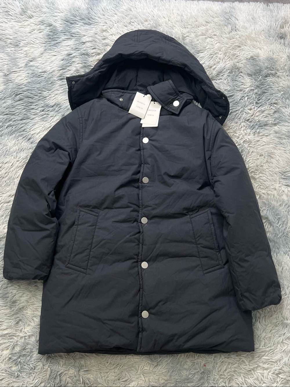 Bottega Veneta Bottega Veneta Resin Cotton Hooded Coat Size M Size US M / EU 48-50 / 2 - 1 Thumbnail