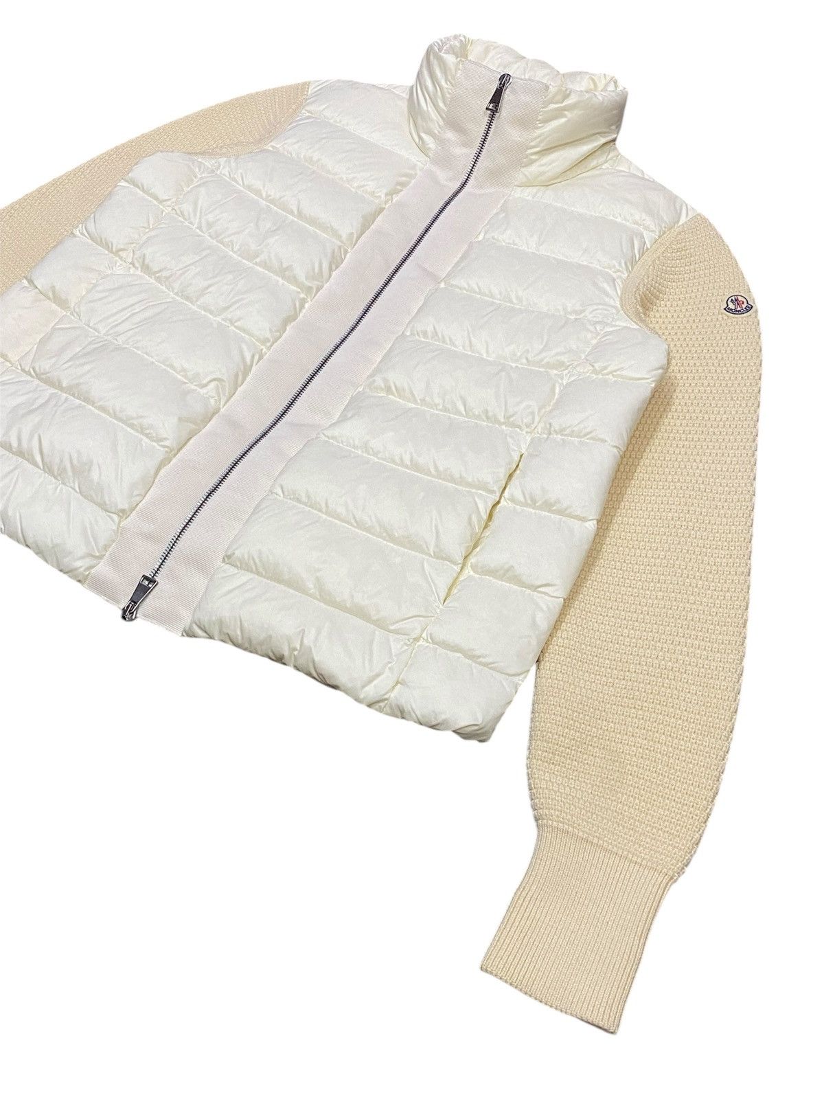 Moncler Moncler Knit Wool Sleeves Puffer Jacket Size S / US 4 / IT 40 - 22 Thumbnail