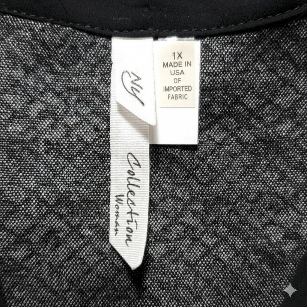 Other NY Collection Size 1XL Dress Sleeveless Tie Neck Black Size XL / US 12-14 / IT 48-50 - 8 Thumbnail