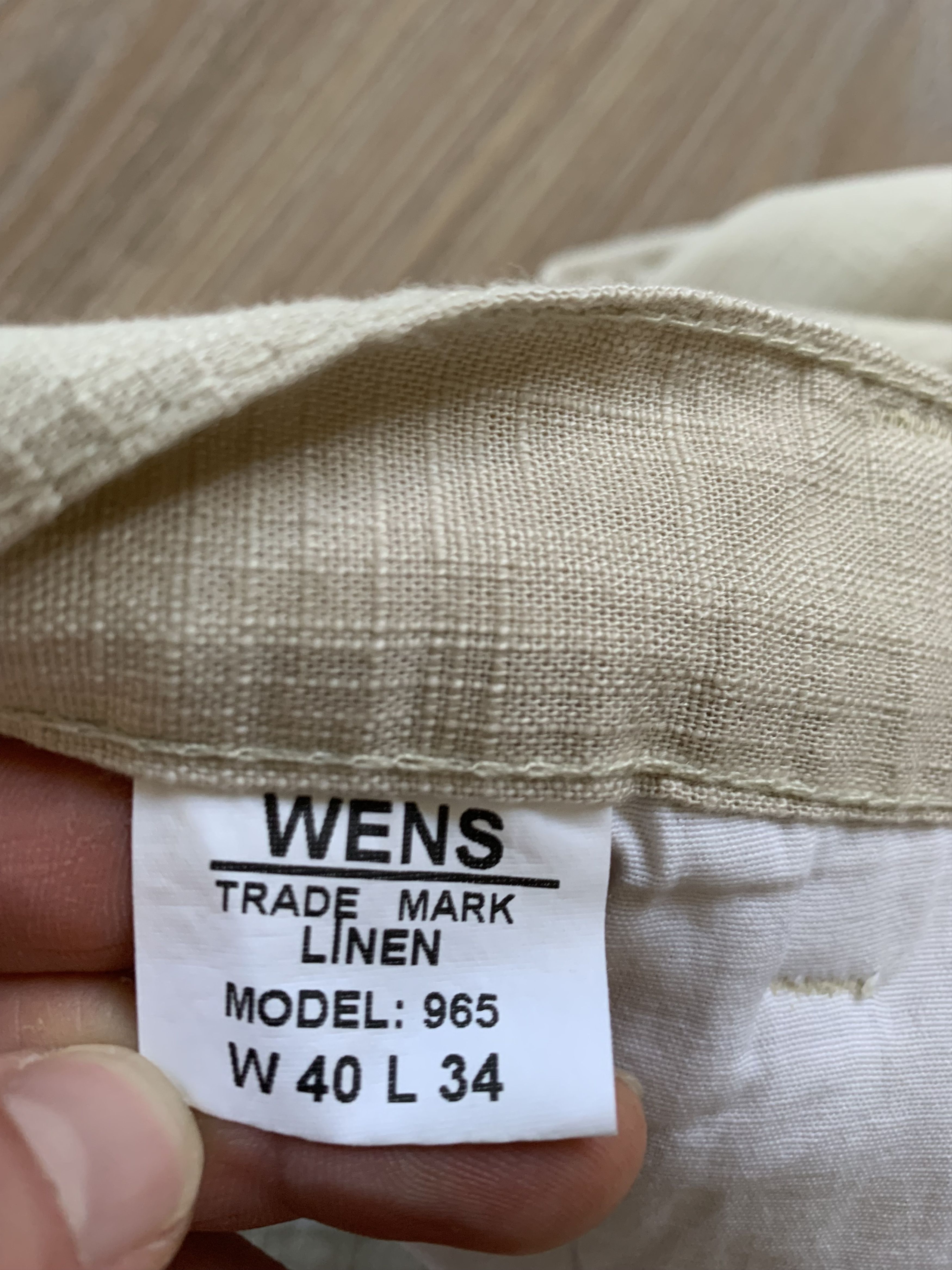 Designer Wens New Linen Casual Pants Trousers Size US 40 / EU 56 - 9 Thumbnail