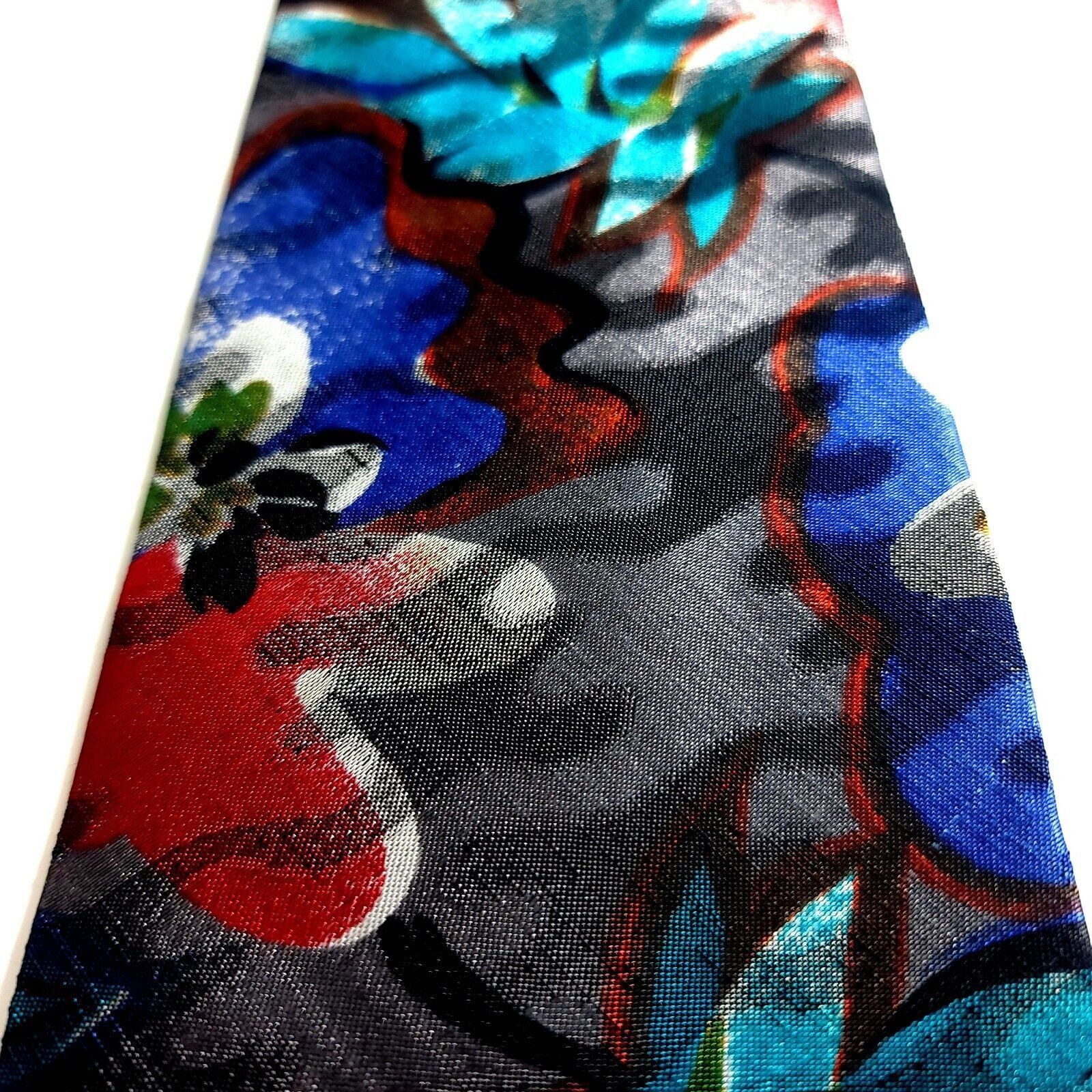 Vintage Alexander Lloyd Boston Gray Floral Metallic Jacquard Print L Size ONE SIZE - 2 Thumbnail