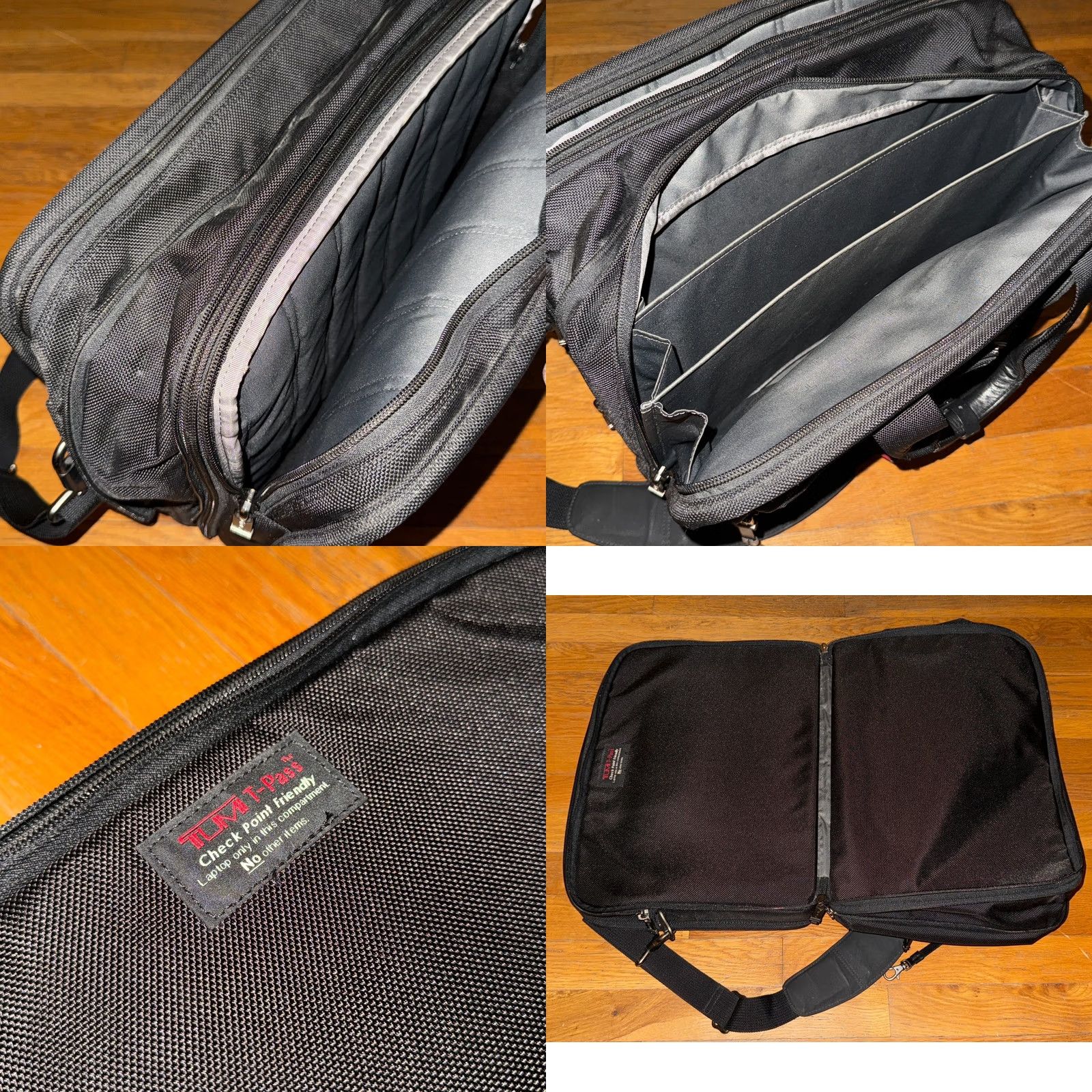 Tumi Tumi Briefcase Nylon Laptop Organizer Expandable Black Travel 16x12x7 Men Large Size ONE SIZE - 8 Thumbnail