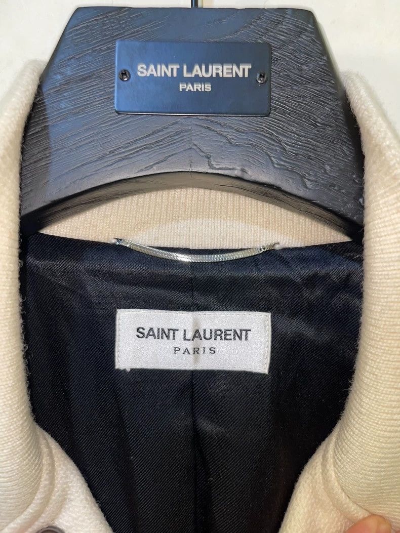 Saint Laurent Paris saint Laurent paris22fw genuine off-white wool patchwork l Size US M / EU 48-50 / 2 - 3 Thumbnail