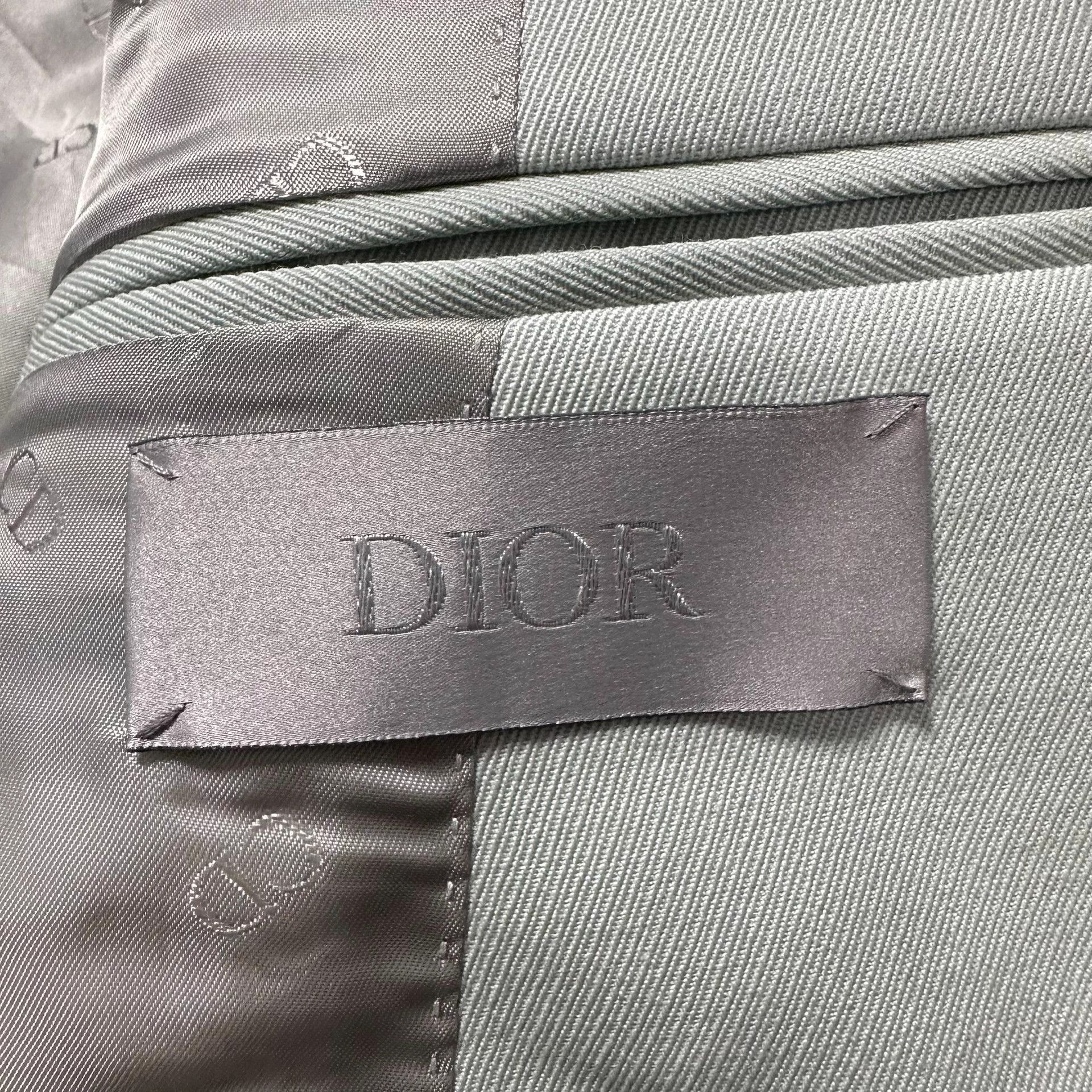 Dior Dior Man Mist Blue Asymmetric Short Wool Blazer 50 Size US S / EU 44-46 / 1 - 3 Thumbnail