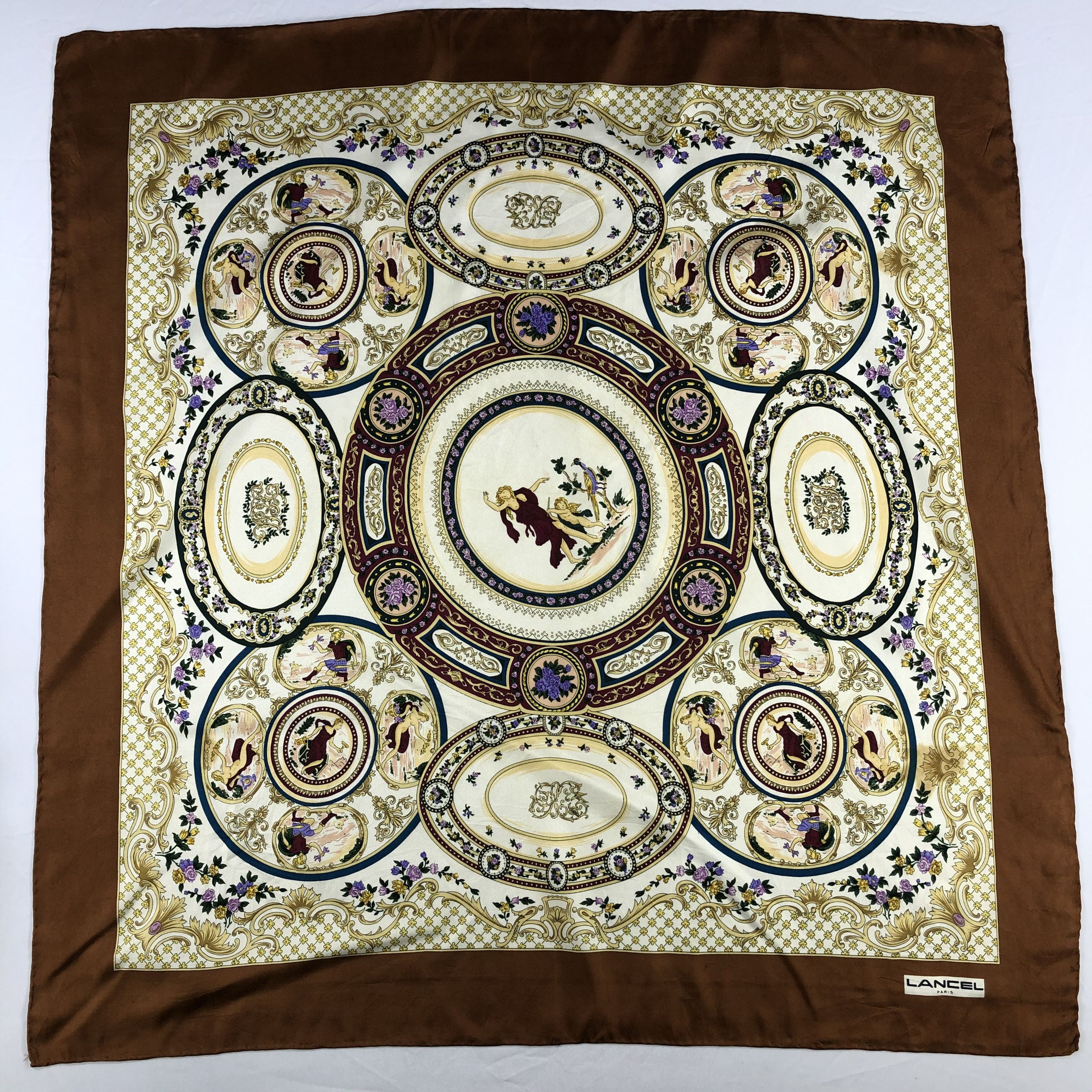 Vintage Lancel silk Scarf