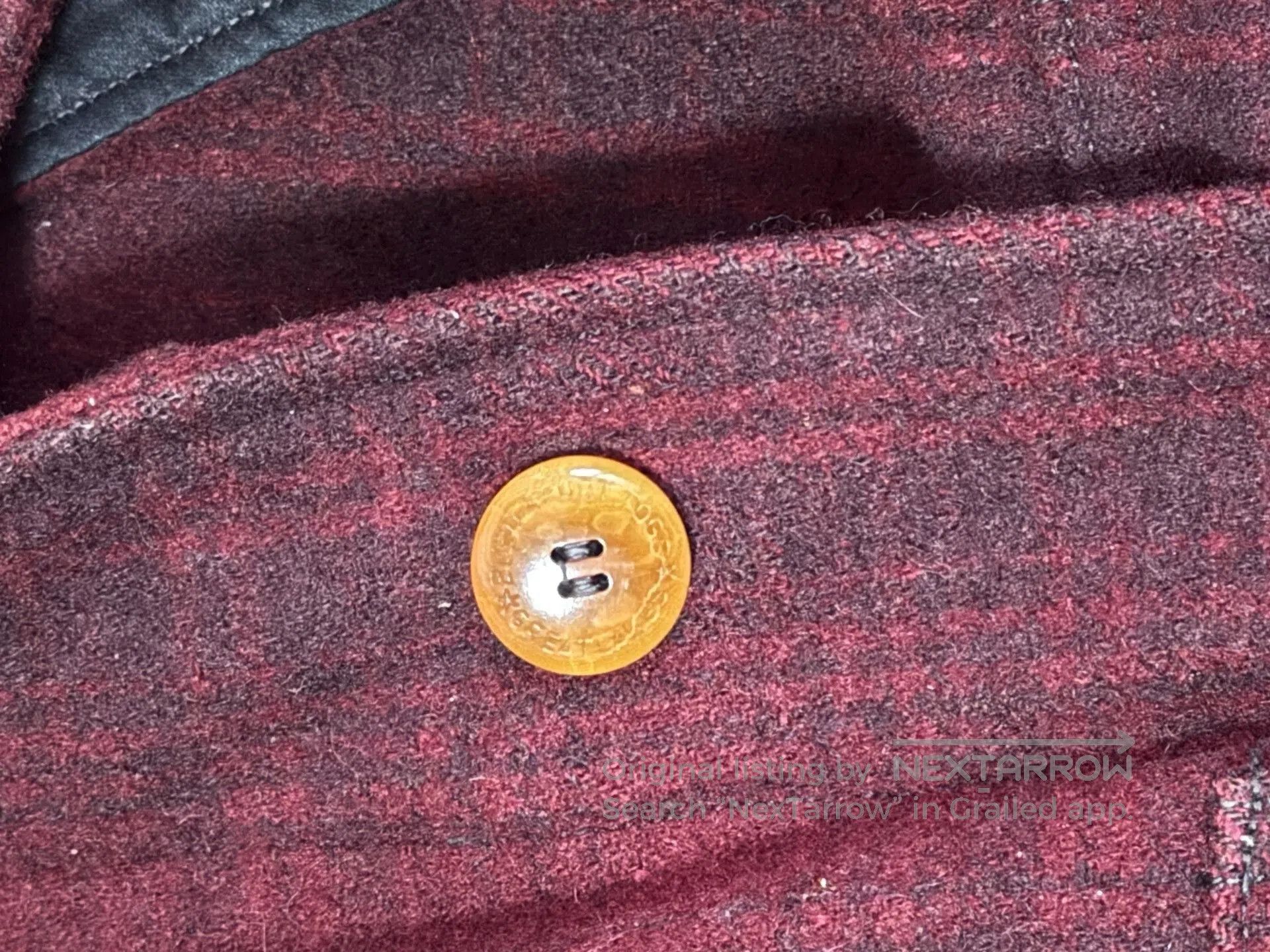 Freewheelers Heavy Wool Hunting Jacket in Burgundy. Size US M / EU 48-50 / 2 - 7 Thumbnail
