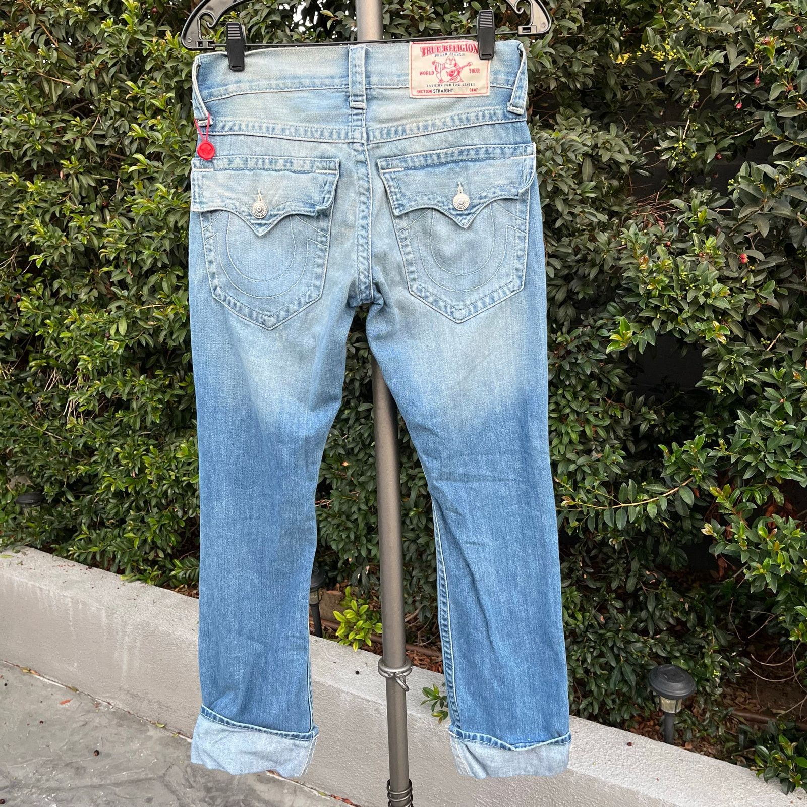 True Religion True Religion Straight Flap Roll Blue Jeans Denim Womens 28 Size 28" / US 6 / IT 42 - 3 Thumbnail