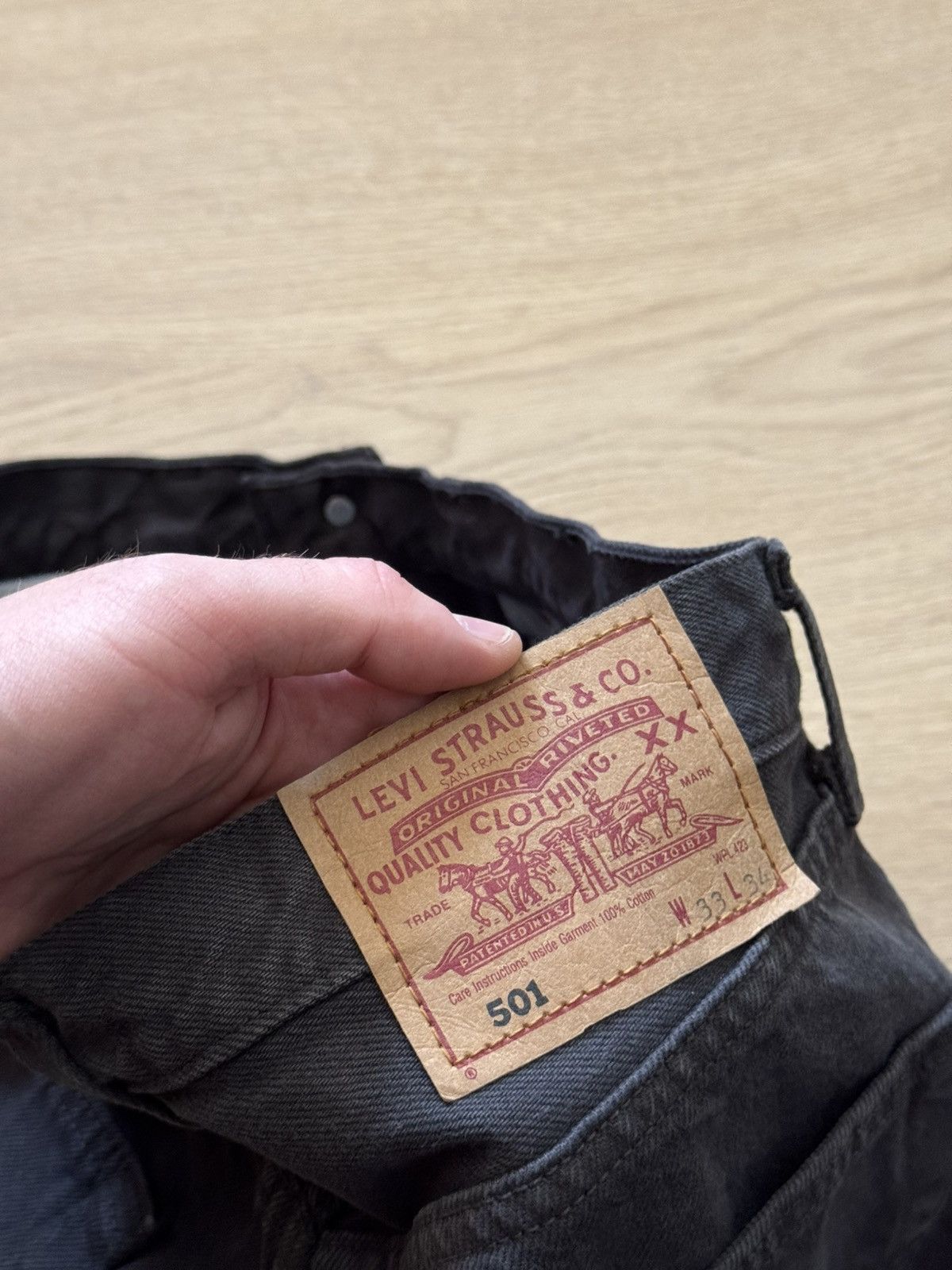 Levi's Vintage 90’s Levi’s 501 Iconic Made In USA Pants Size US 33 - 8 Thumbnail