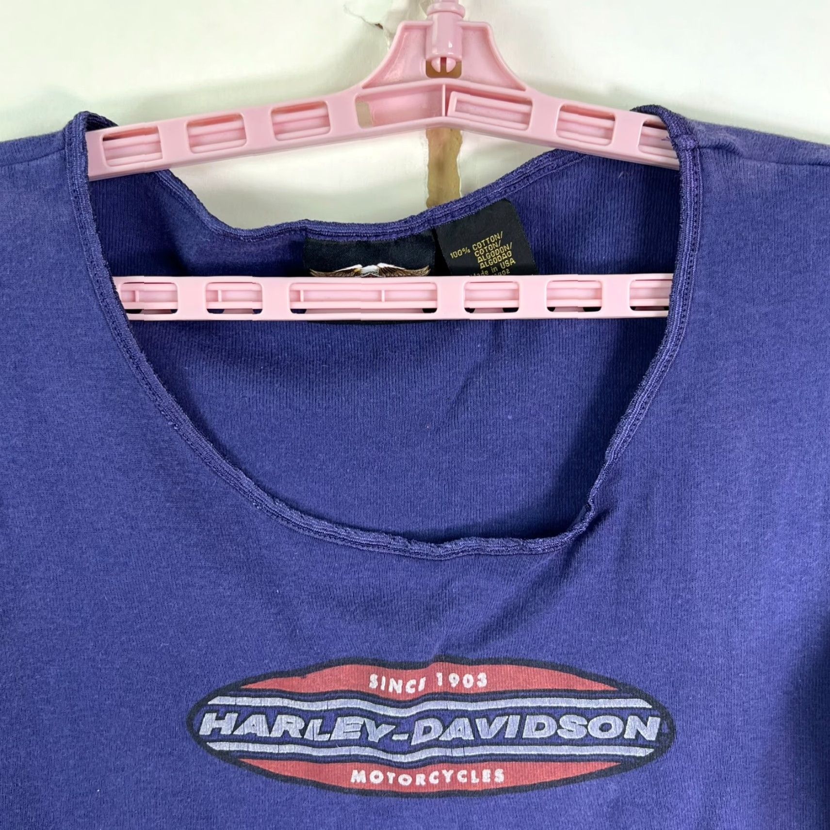Harley Davidson Harley-Davidson Graphic Tank Top Womens Size M Blue Biker Skull Size M / US 6-8 / IT 42-44 - 2 Thumbnail