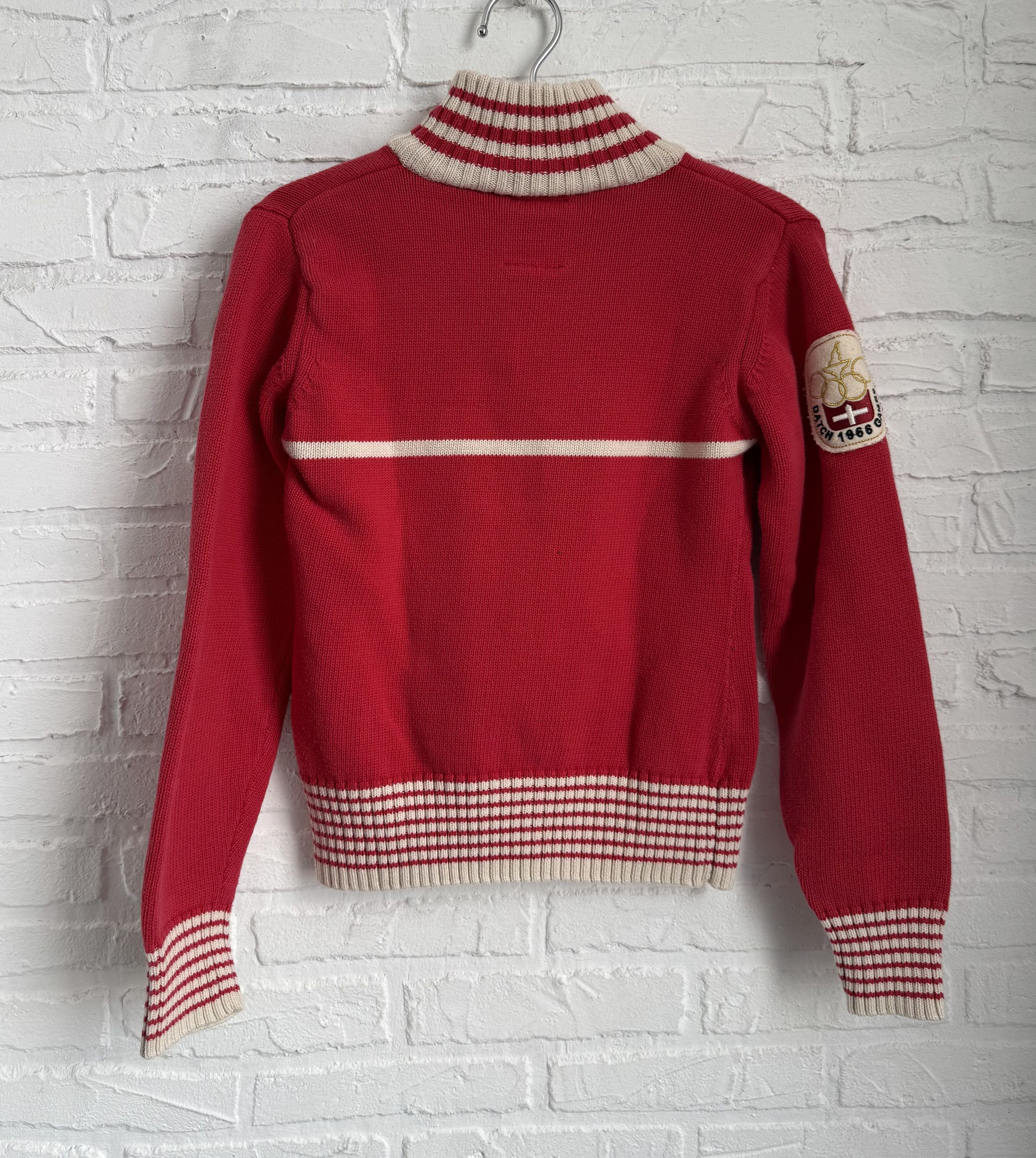 Other Y2K DATCH St. Moritz 1966 Zip Up Knit Sweater Olympic Games Size US S / EU 44-46 / 1 - 11 Thumbnail