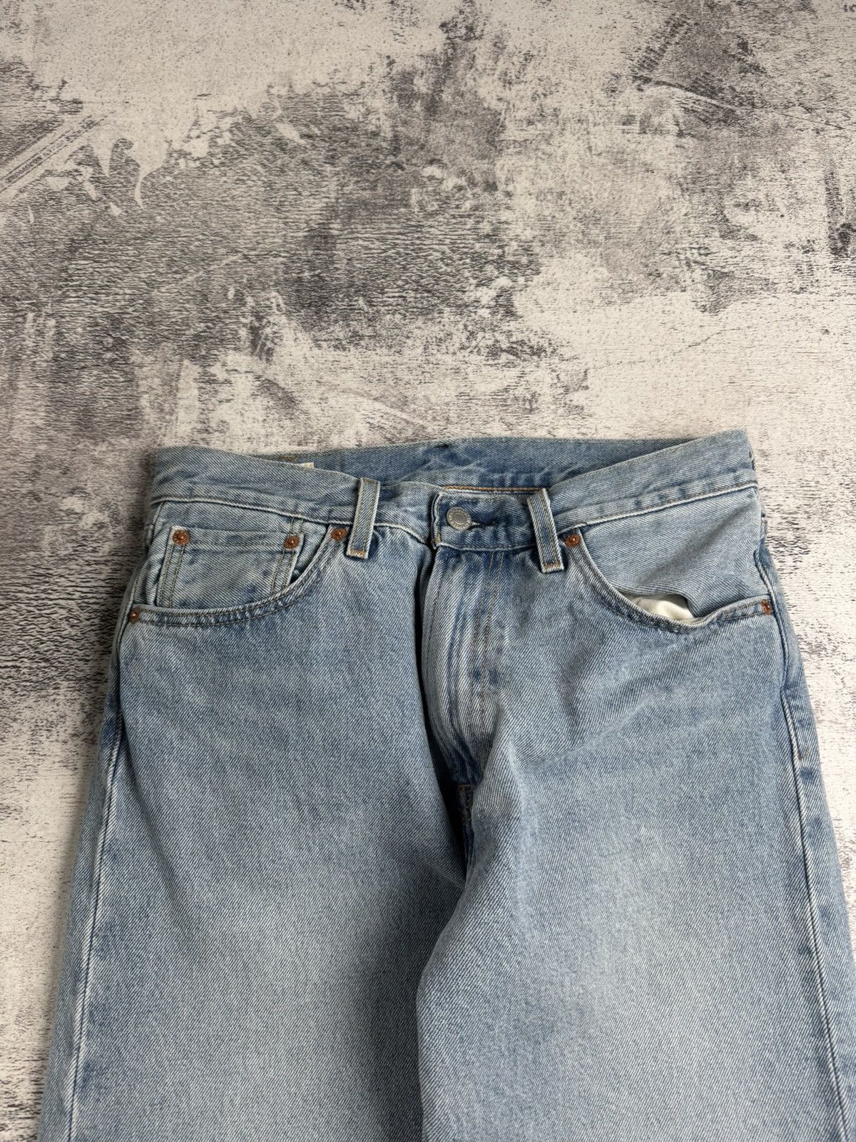 Levi's Levis 551 Premium Work Wear Men’s W29 L32 Cotton Light Blue Jeans Pants Trousers Size US 30 / EU 46 - 16 Thumbnail