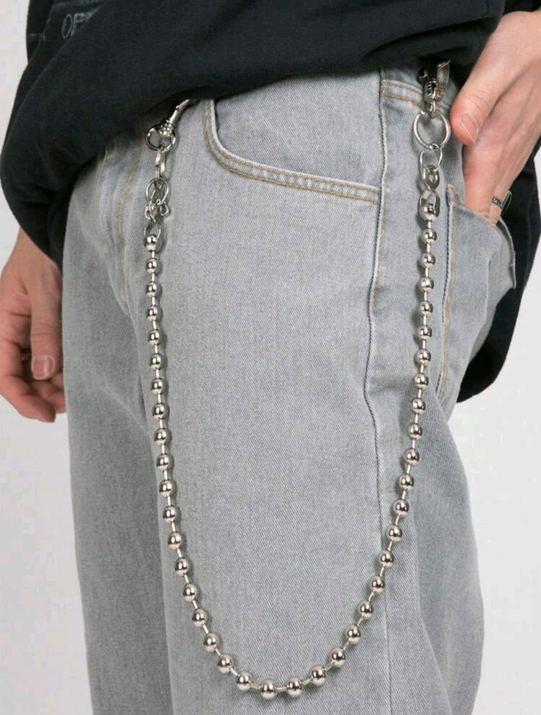Hip-Hop Beaded Ins Chain Trousers Chain