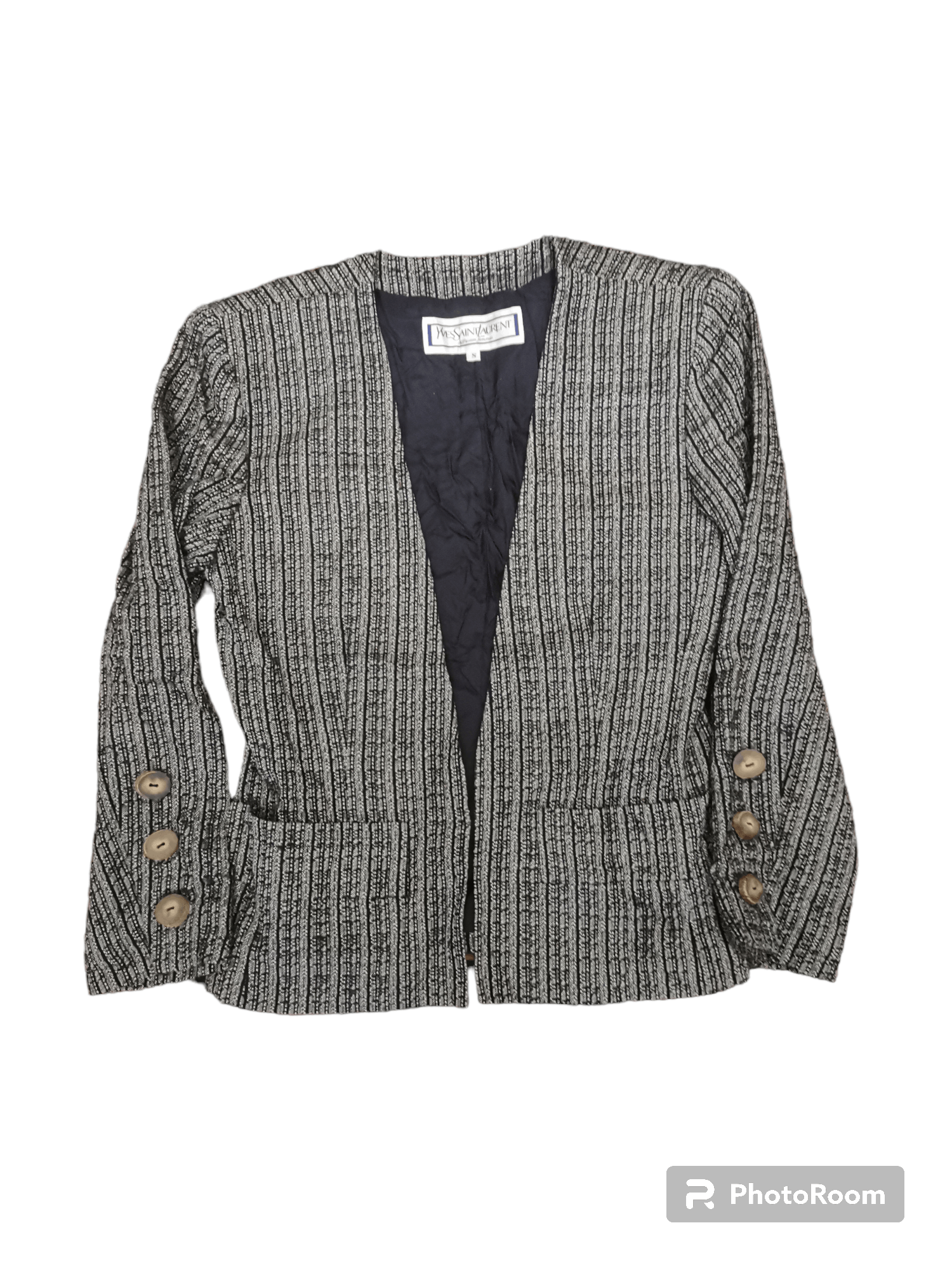 Vintage × Yves Saint Laurent 💎Avant Garde Vtg Blazer Yves Saint Laurent Diffusion Femmes Size S / US 4 / IT 40 - 1 Thumbnail
